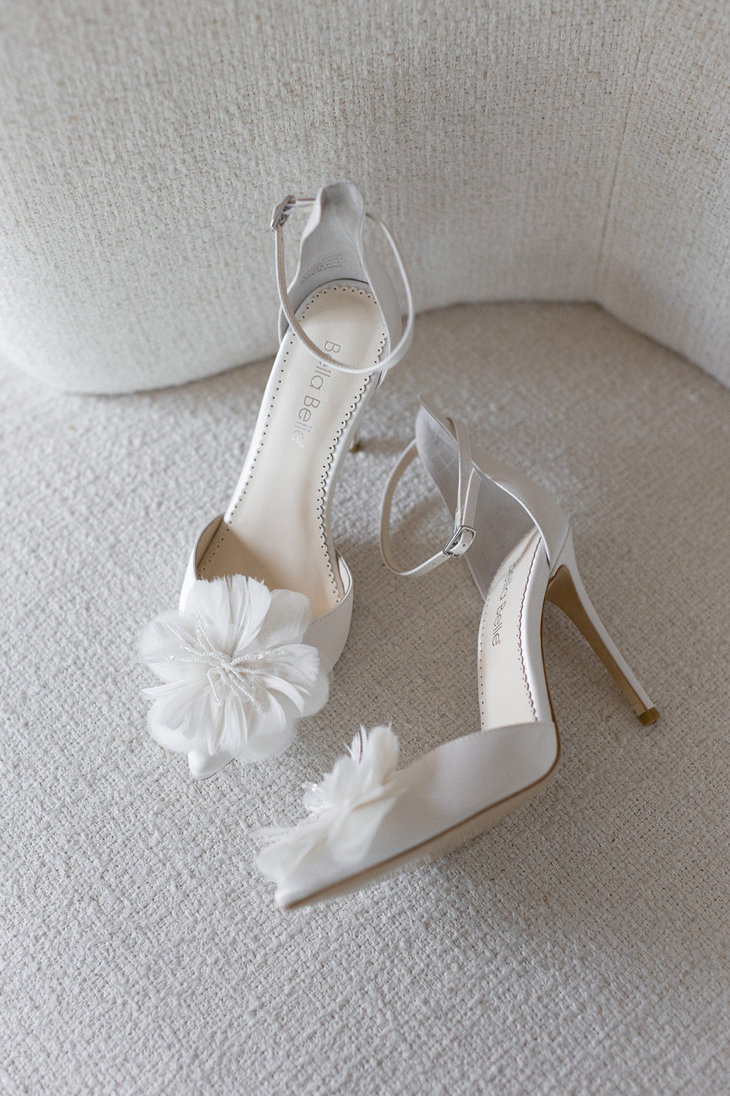 Harlow - Ivory Silk Flower Bridal Pointed Heel