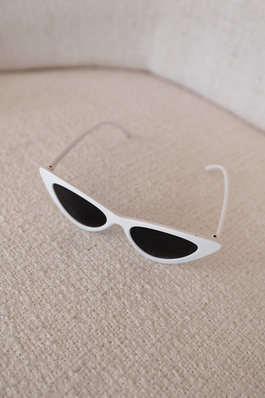 Brittany - White Cat Eye Sunglasses