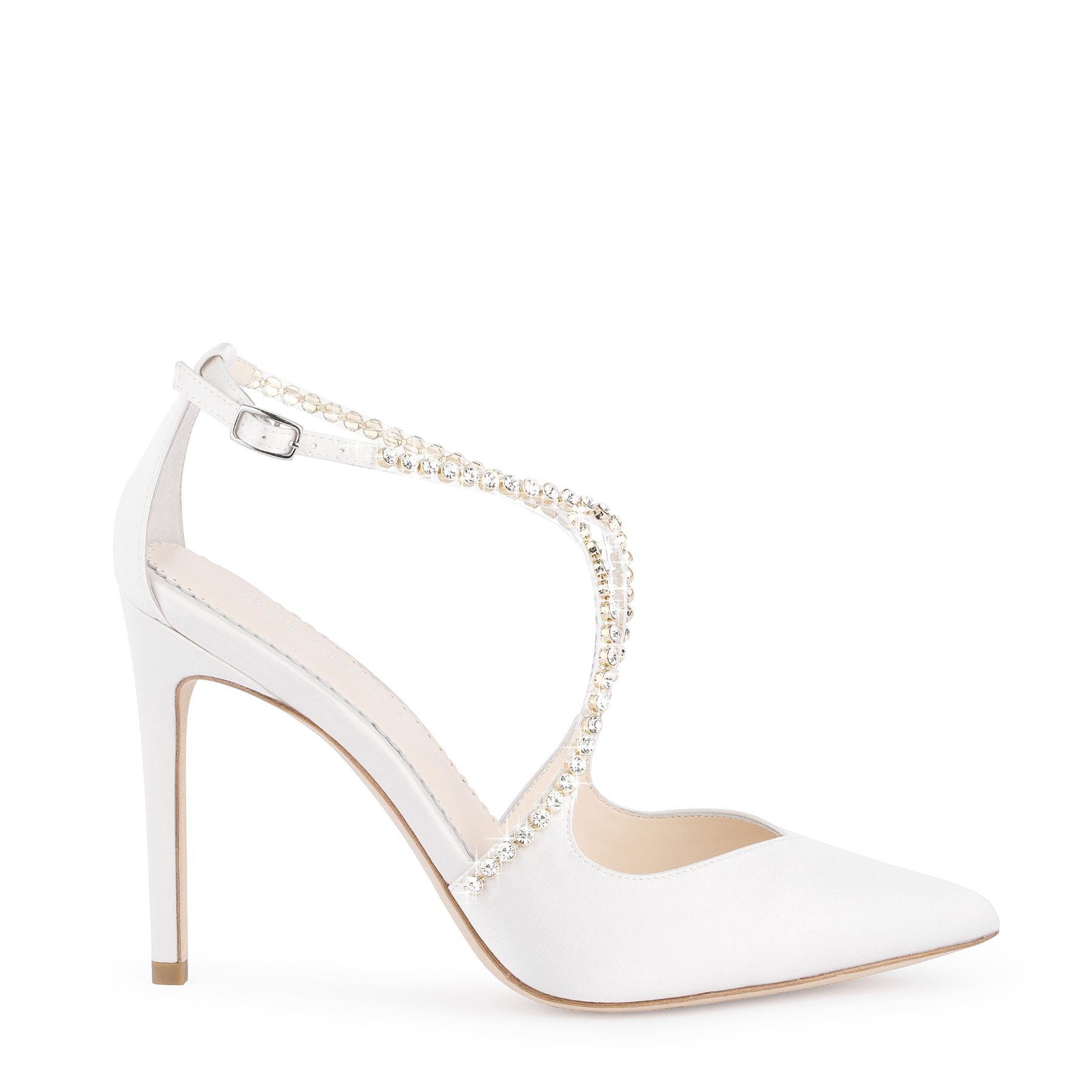 White crystal shoes online