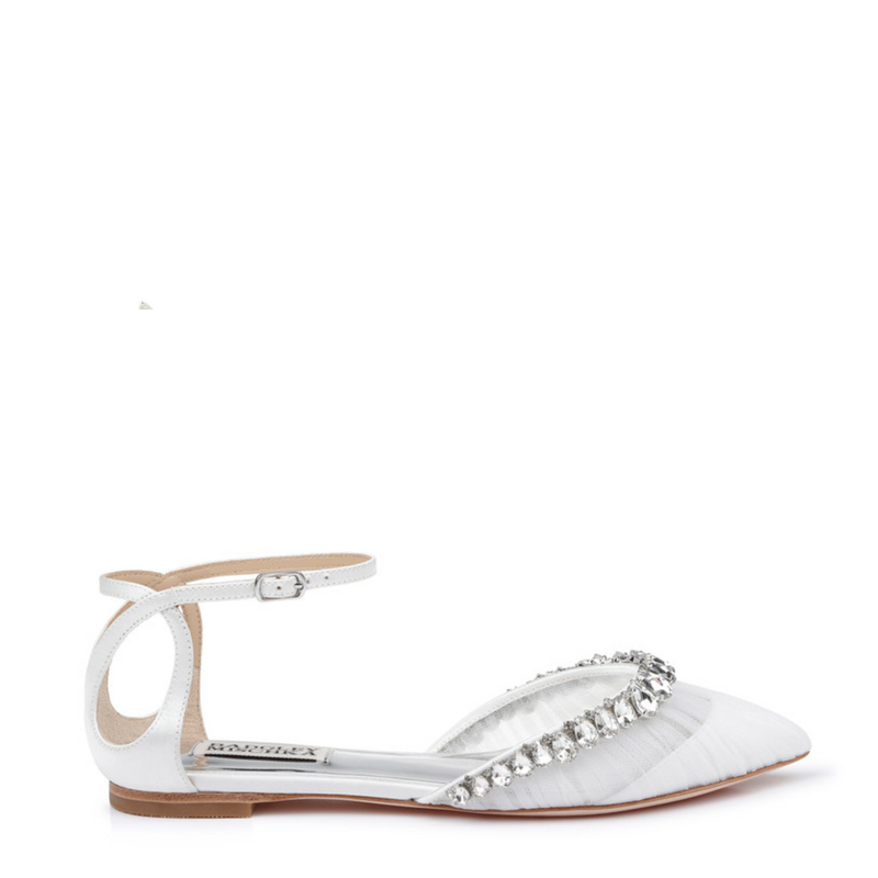 flat white shoes wedding