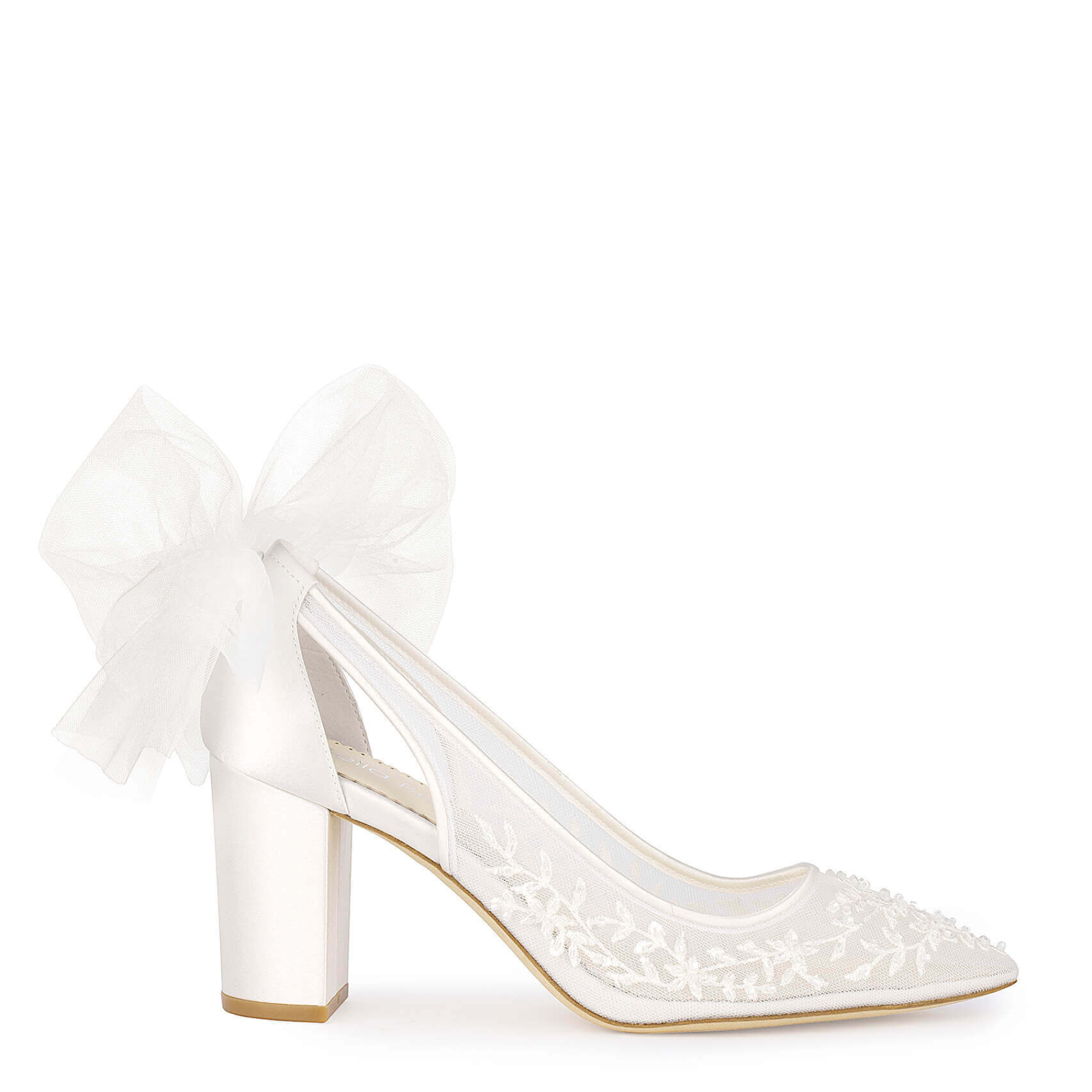 Slingback top wedding shoes