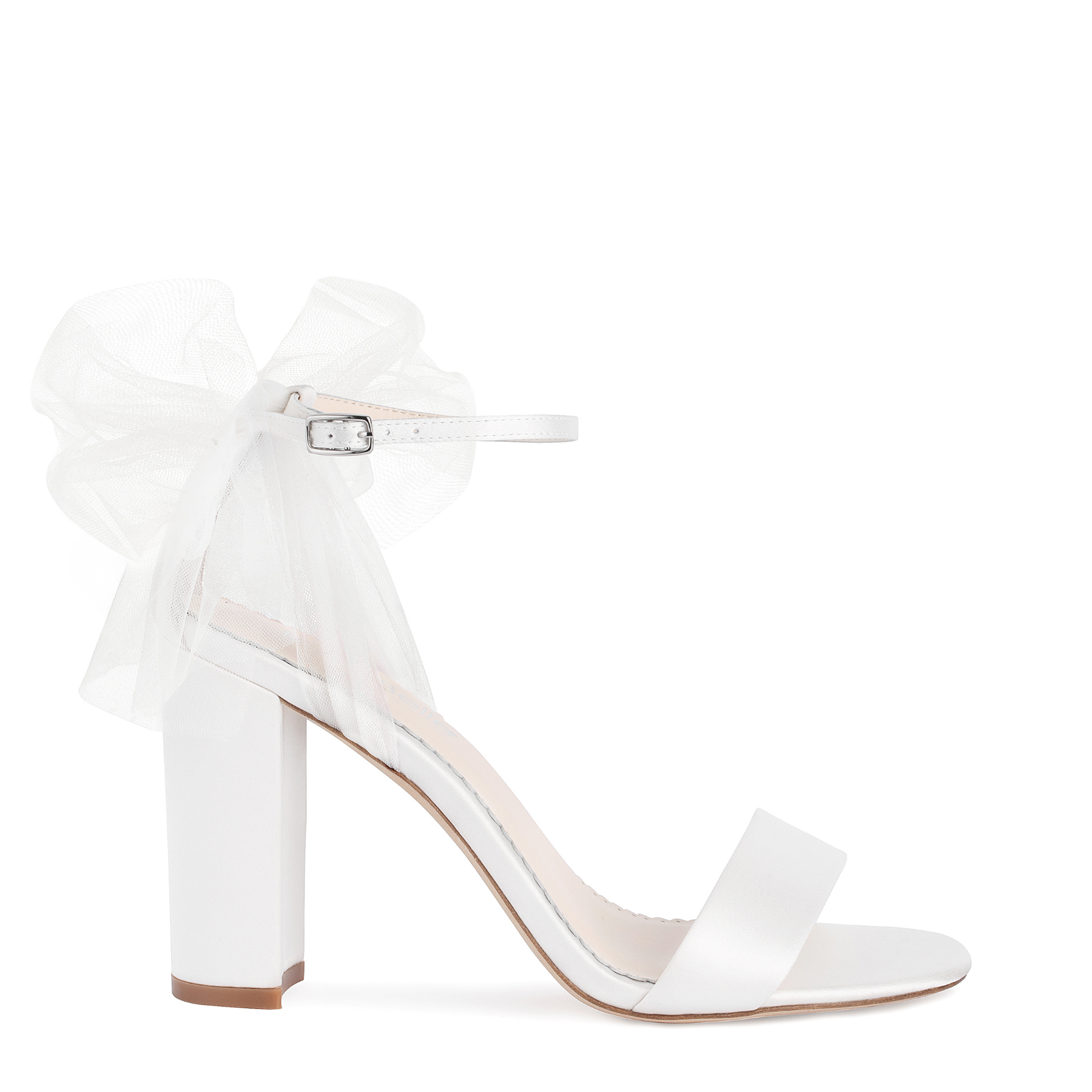 Womens Heeled Sandals Pleated Bow Knot Ankle Strap Open Toe High Block  Chunky Heels Sandals Dress Bridal Wedding Shoes Pumps - Walmart.com