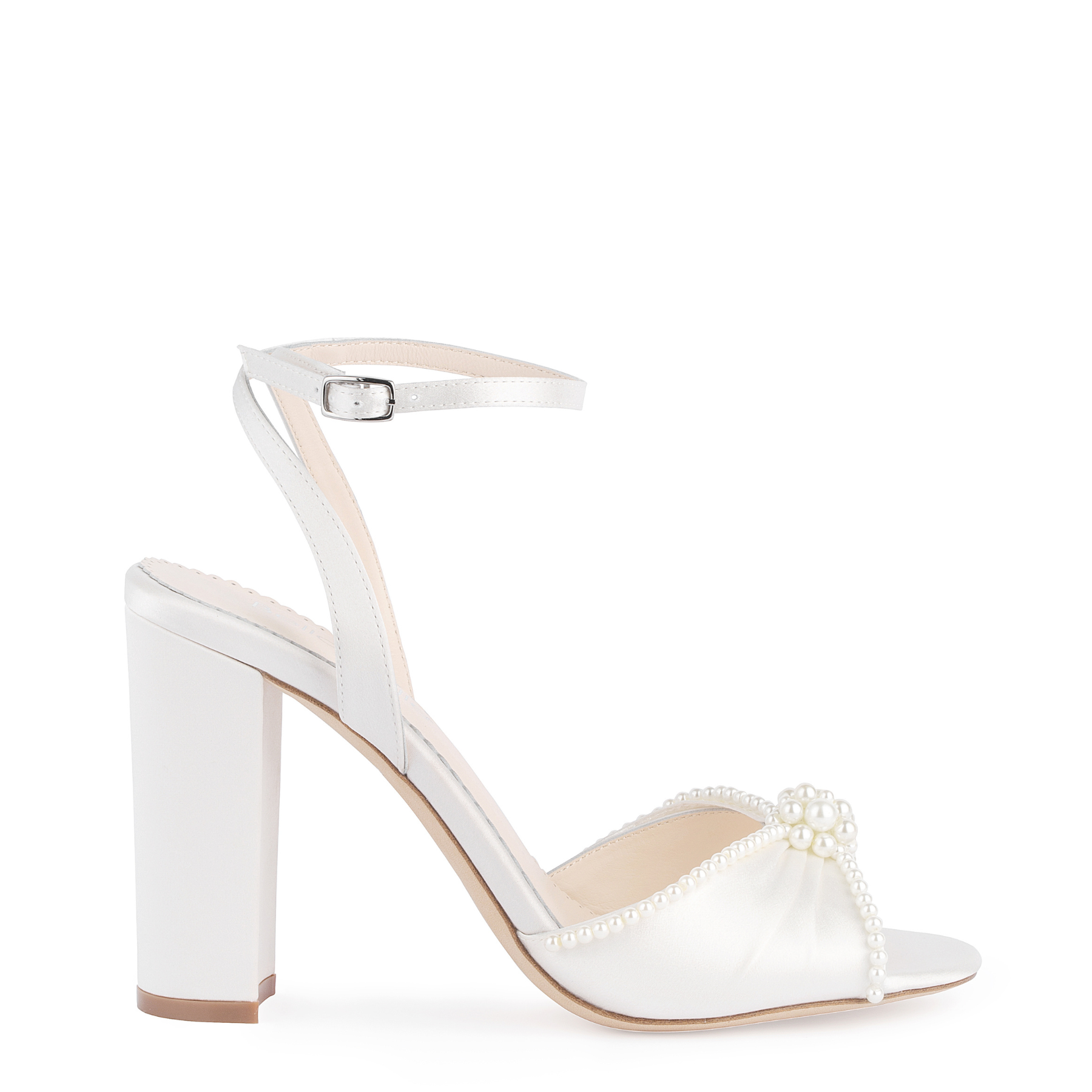 Ivory open 2024 toe wedding shoes