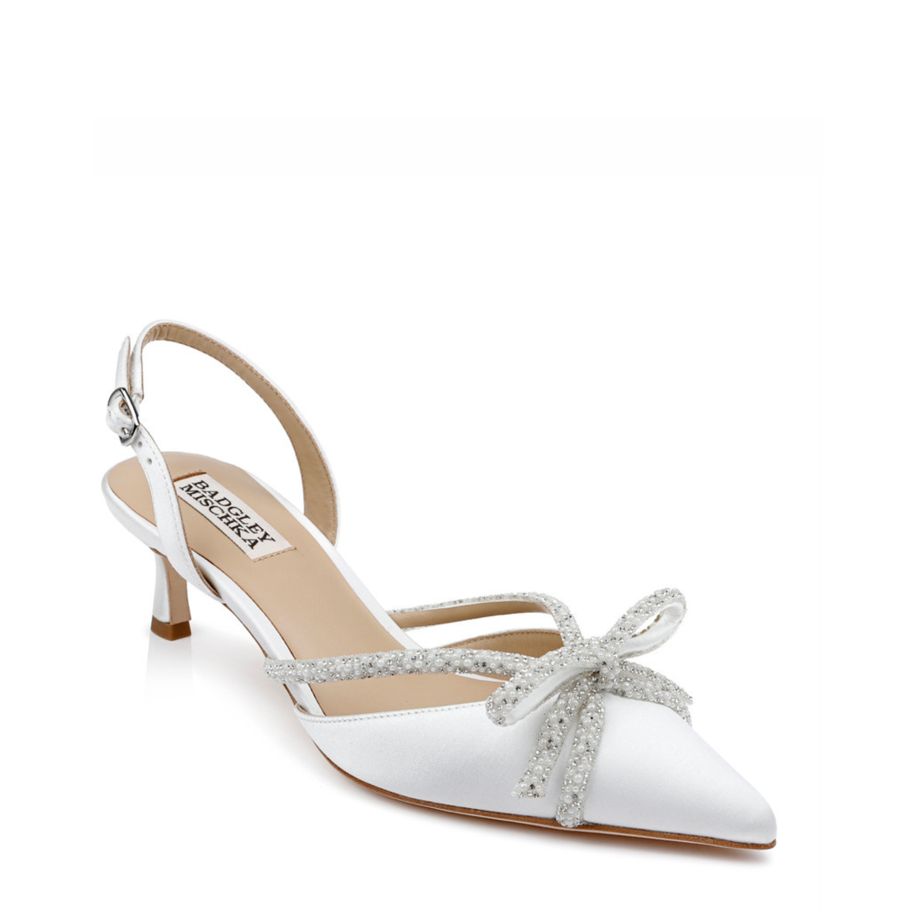 Badgley mischka bridal heels discount