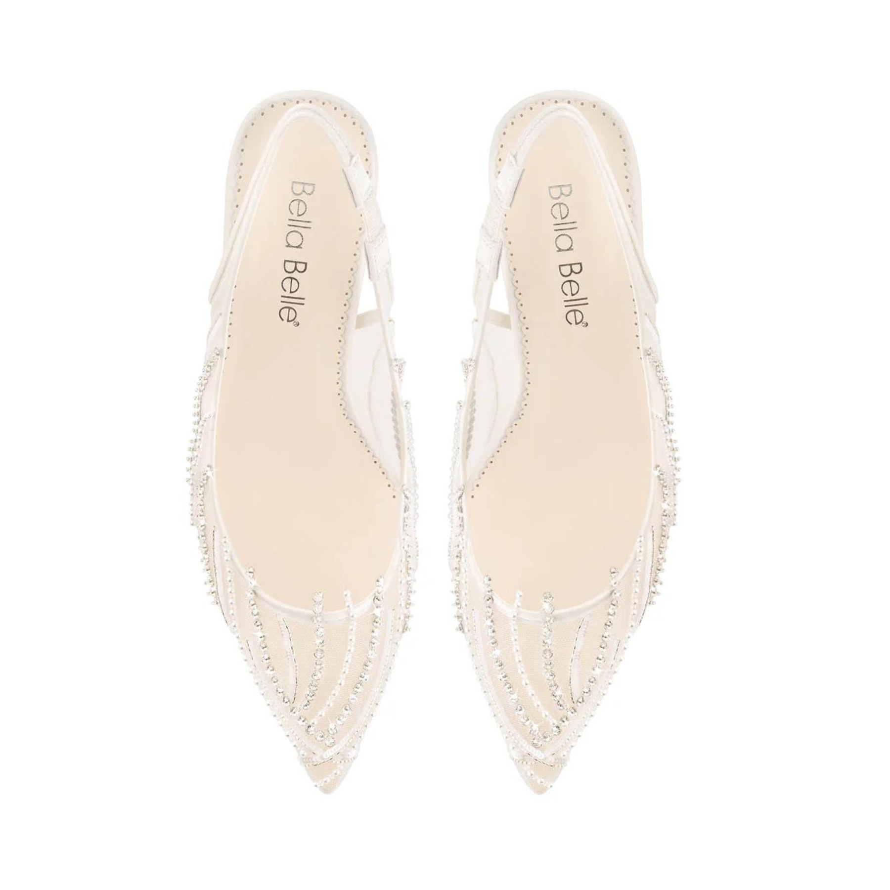 Anastasia - Ivory Pearl and Crystal Bridal Slingback Heels