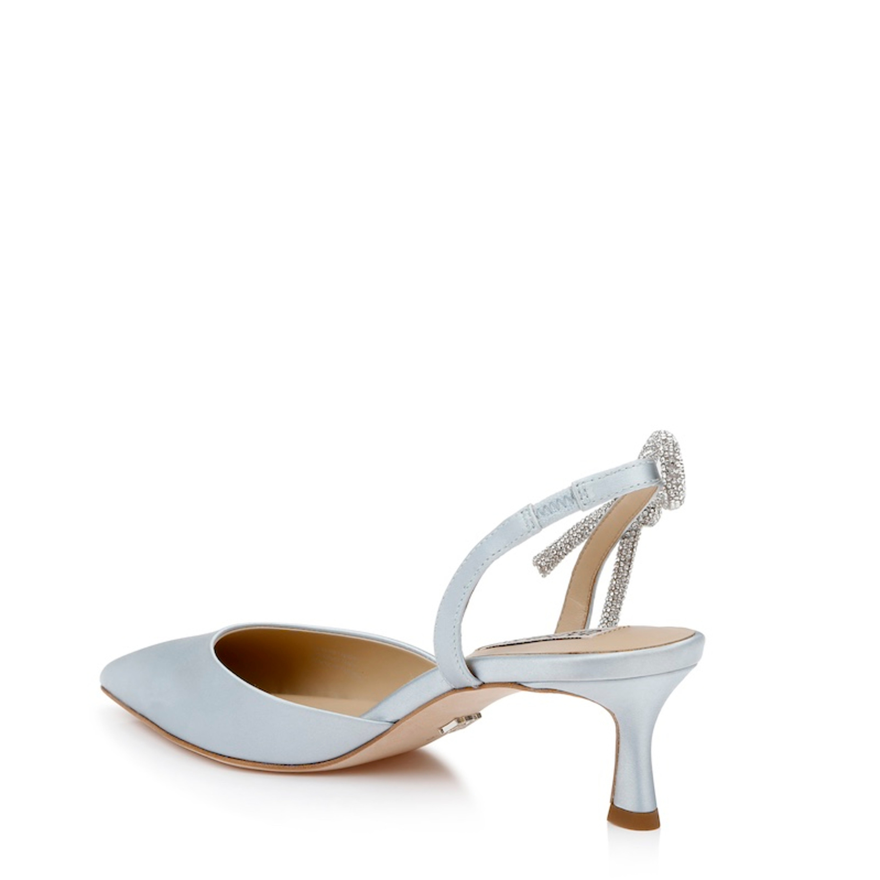Gentry - Kitten Heel Slingback Pumps - Moonstone Blue