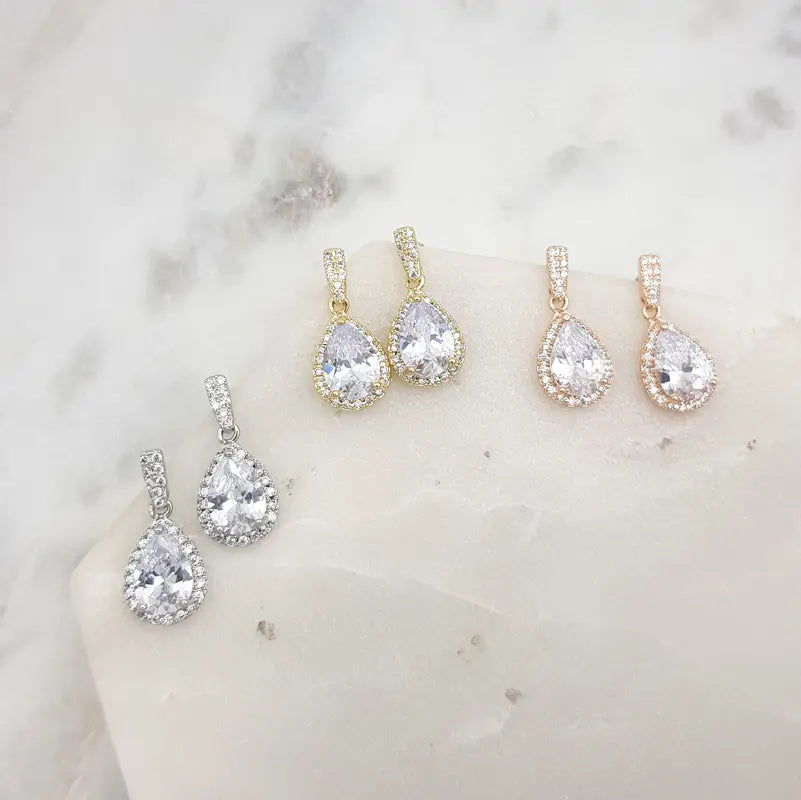 Simple bridal online earrings