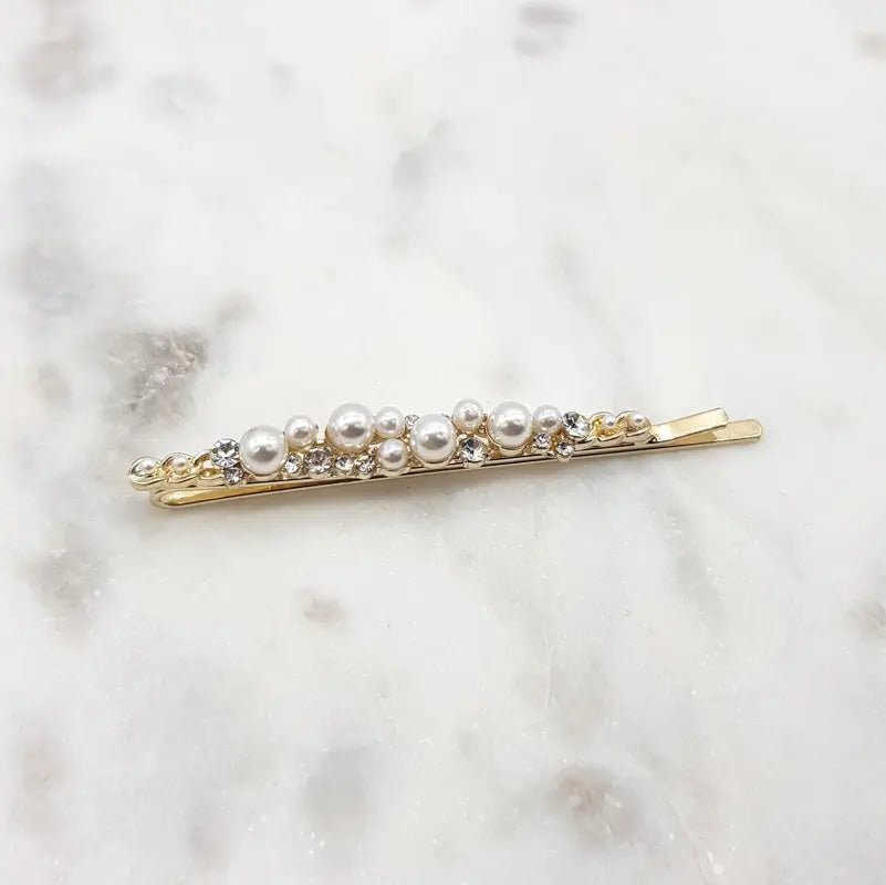 Aliya - Pearl and Crystal Bridal Hair Pins