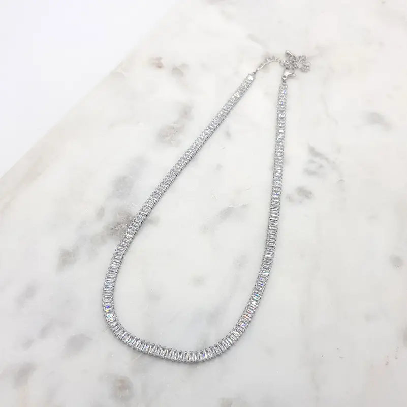 Crystal tennis chain clearance