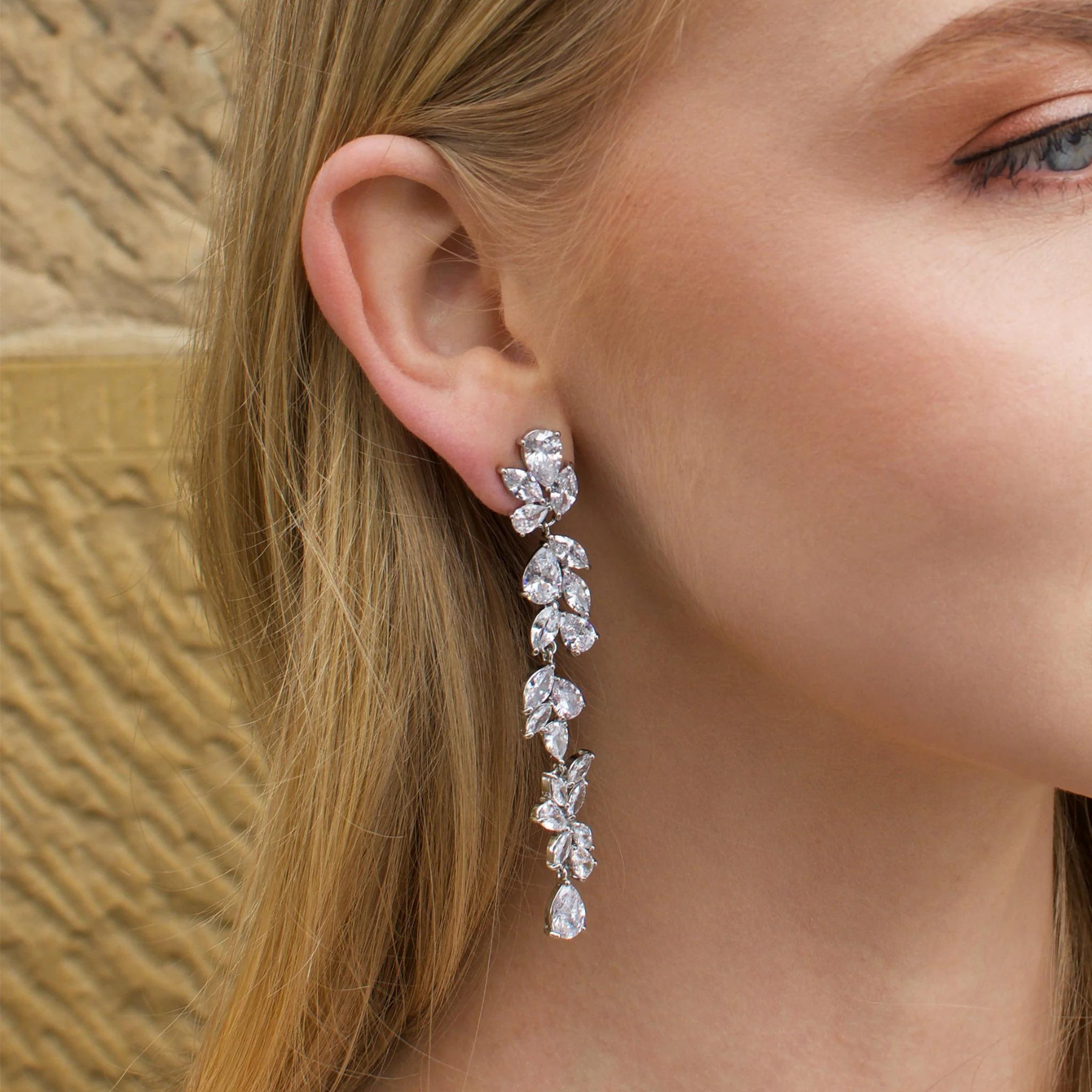 Buy Gold Wedding Bridal Earrings The White Collection AU The