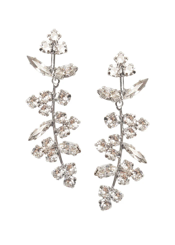 Elizabeth Bower - Bud Crystal Crystal Drop - Gold – The White Collection