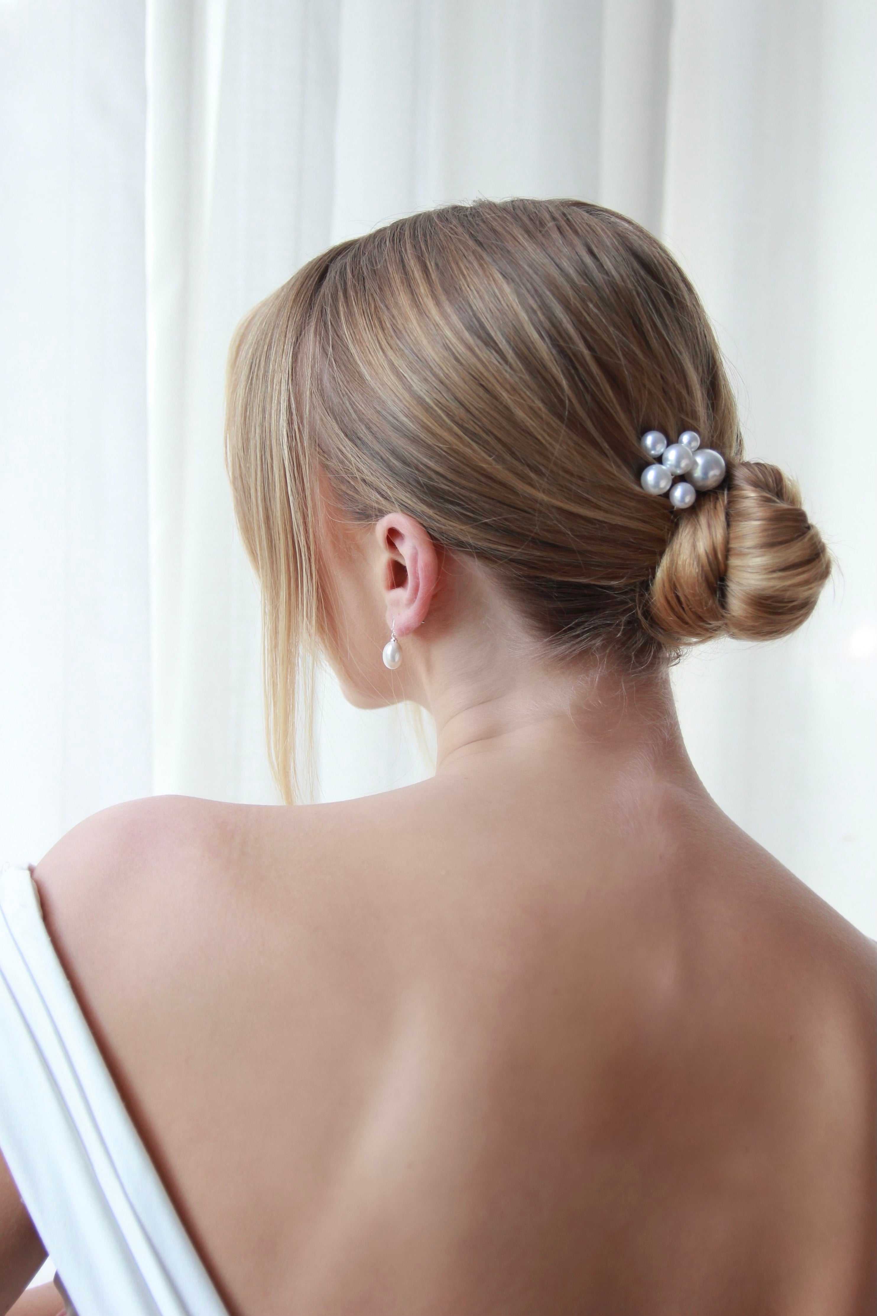 Bridal Pearl Hair Pin Trio