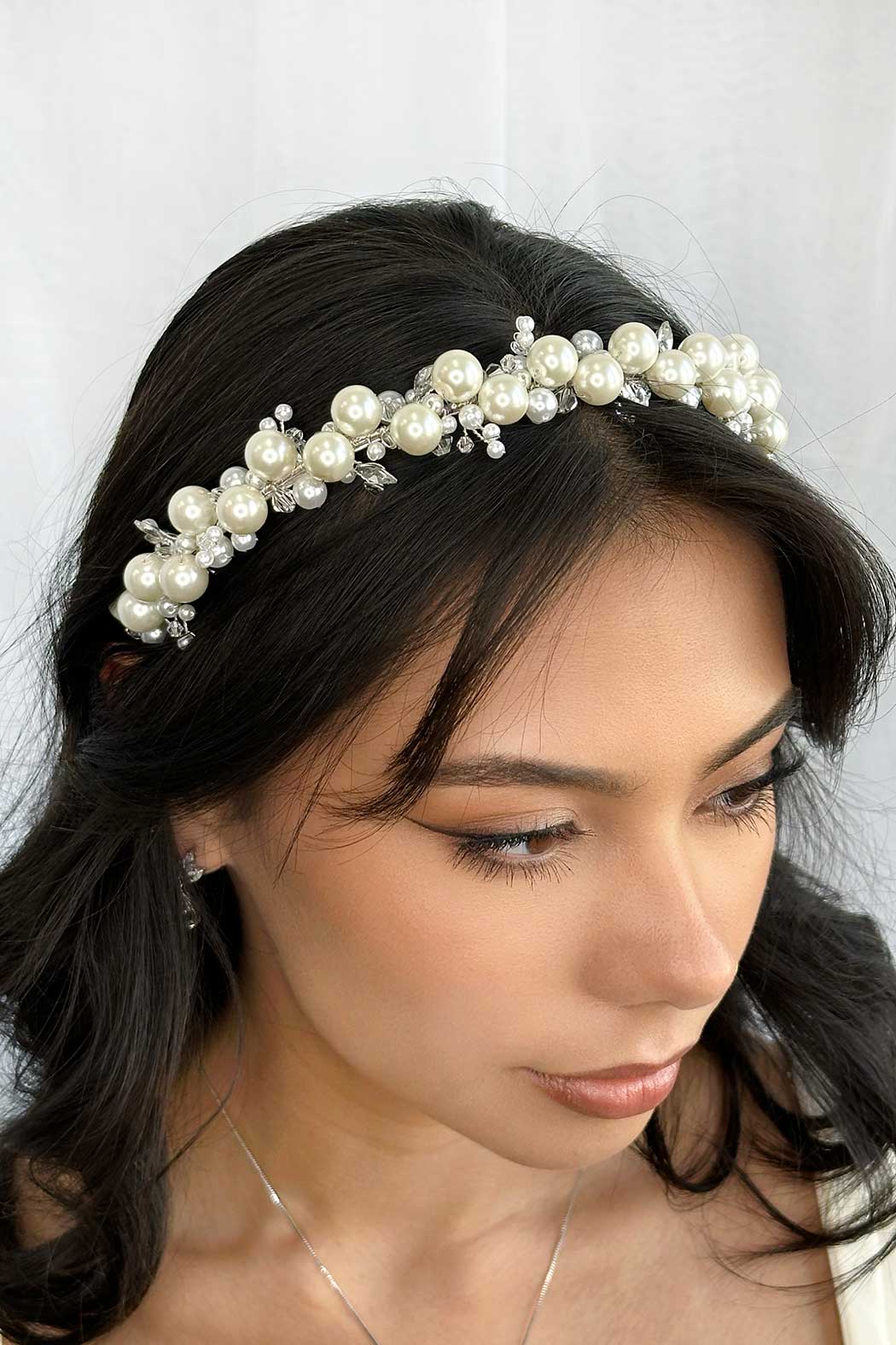 Cherie - Pearl & Swarovski Crystal Bridal Headband