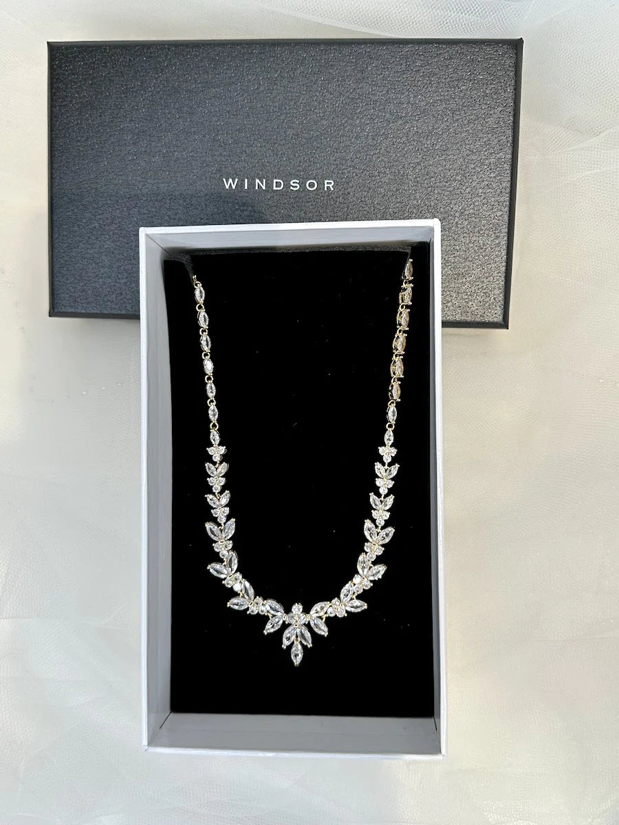 Courtney  - Statement Crystal Bridal Necklace