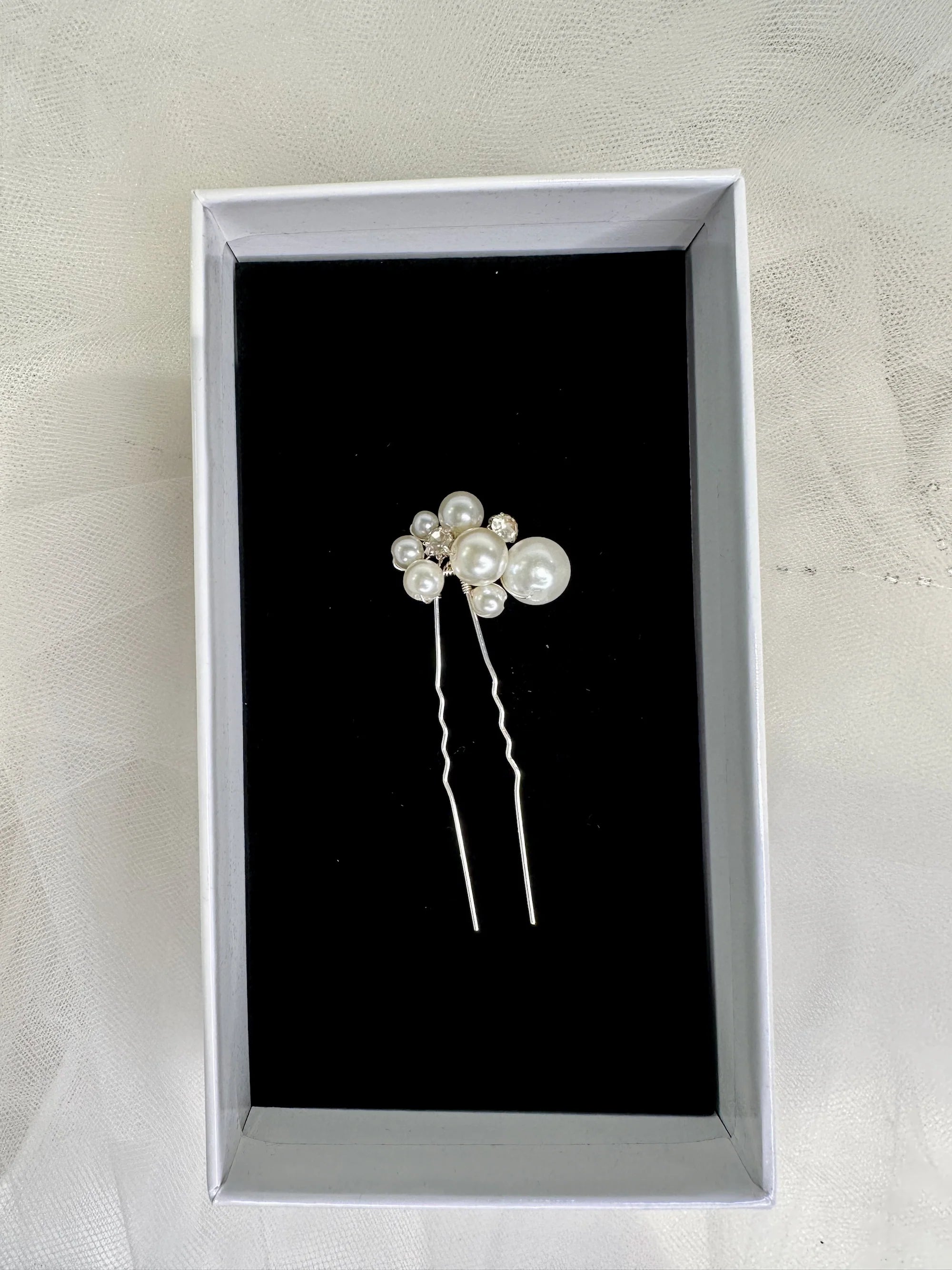 Pippa - Pearl & Crystal Bridal Hair Pin