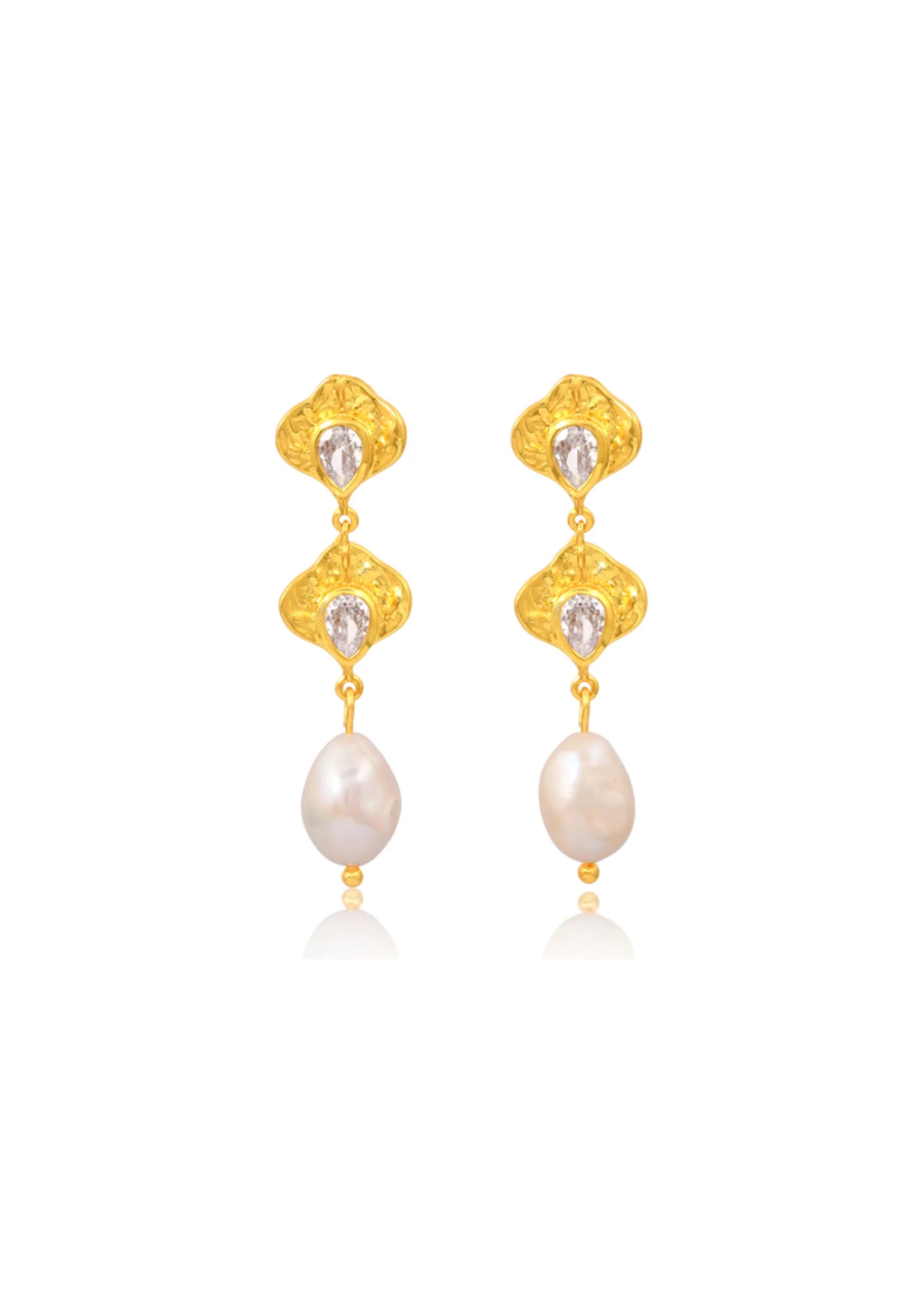 White gold 2025 wedding earrings