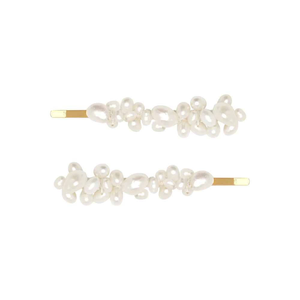 Ophelie Pearl Hair Pins - Gold