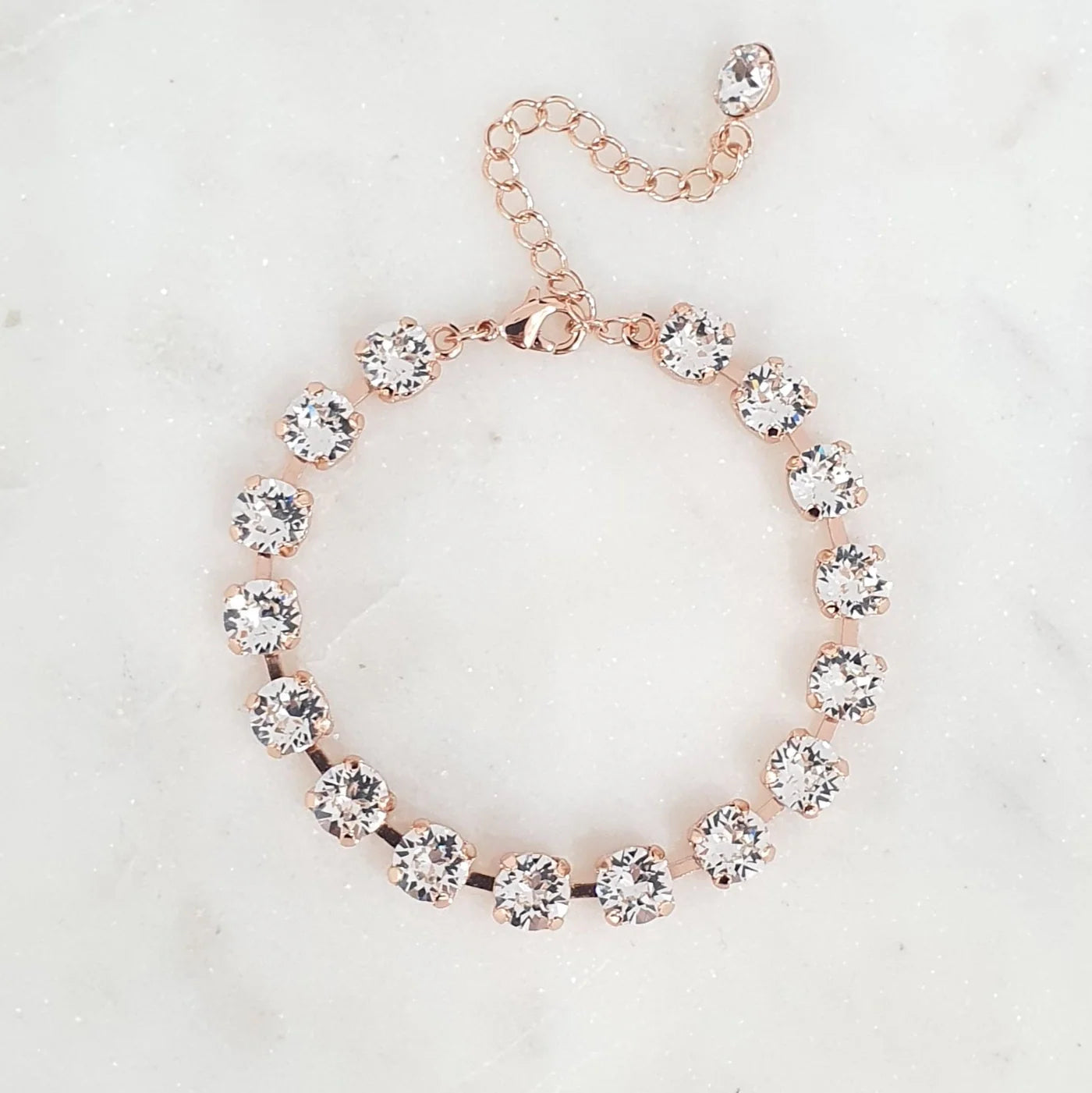 Tennis Bracelet - Swarovski Crystal Element - Rhodium Plated