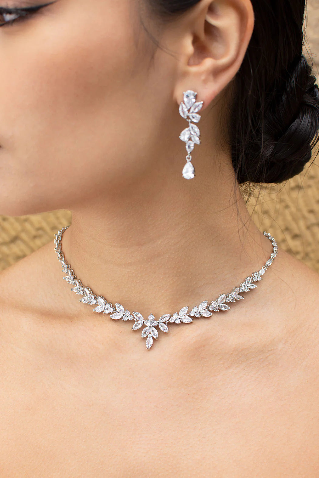 Courtney  - Statement Crystal Bridal Necklace