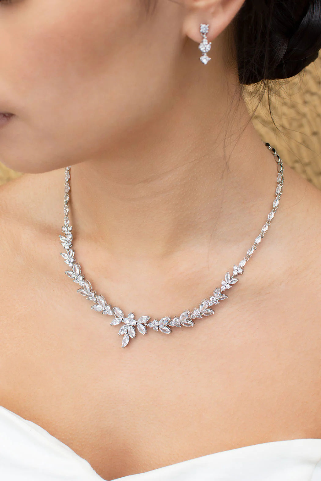 Courtney  - Statement Crystal Bridal Necklace