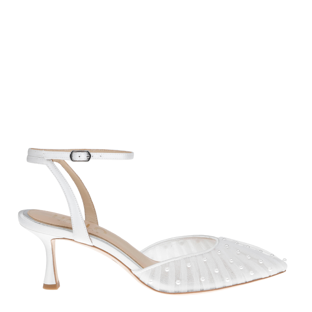 Harlo Australia Ellie Pearl Kitten Heel White The White
