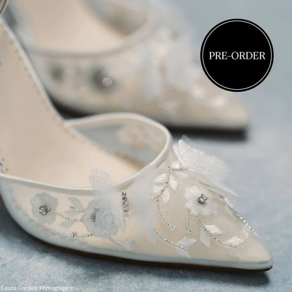 Ivory silk wedding shoes online