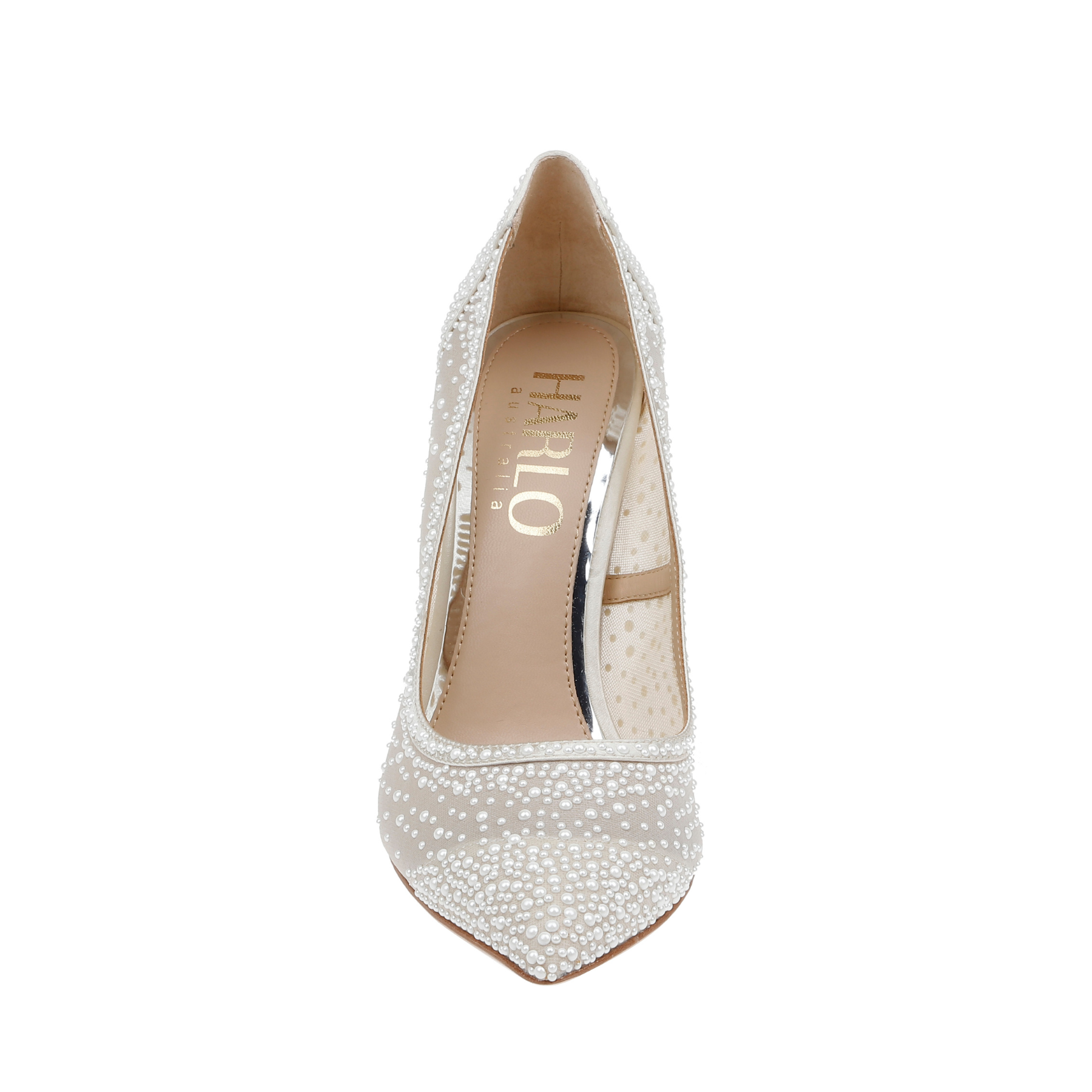 Demi - Pointed Toe Pump With Pearls - Ivory