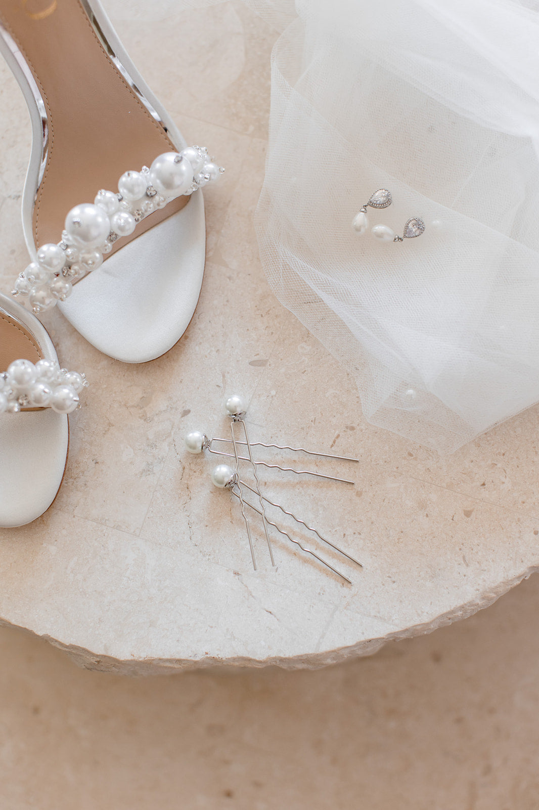 Bridal Pearl Hair Pin Trio