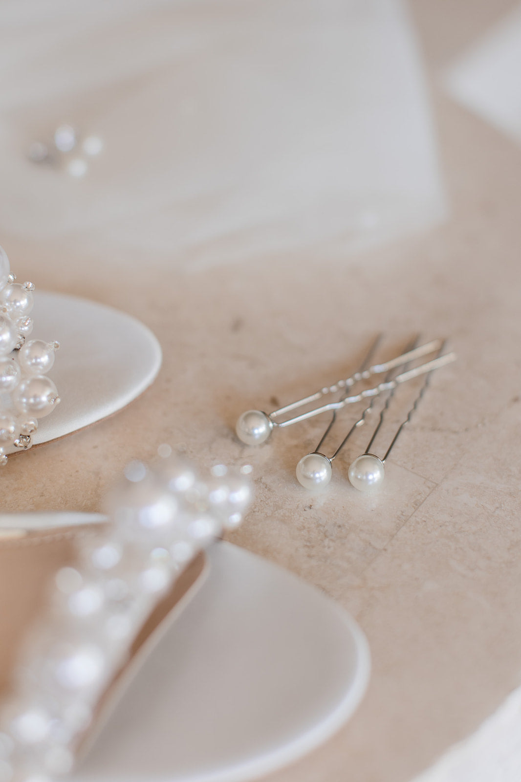 Bridal Pearl Hair Pin Trio