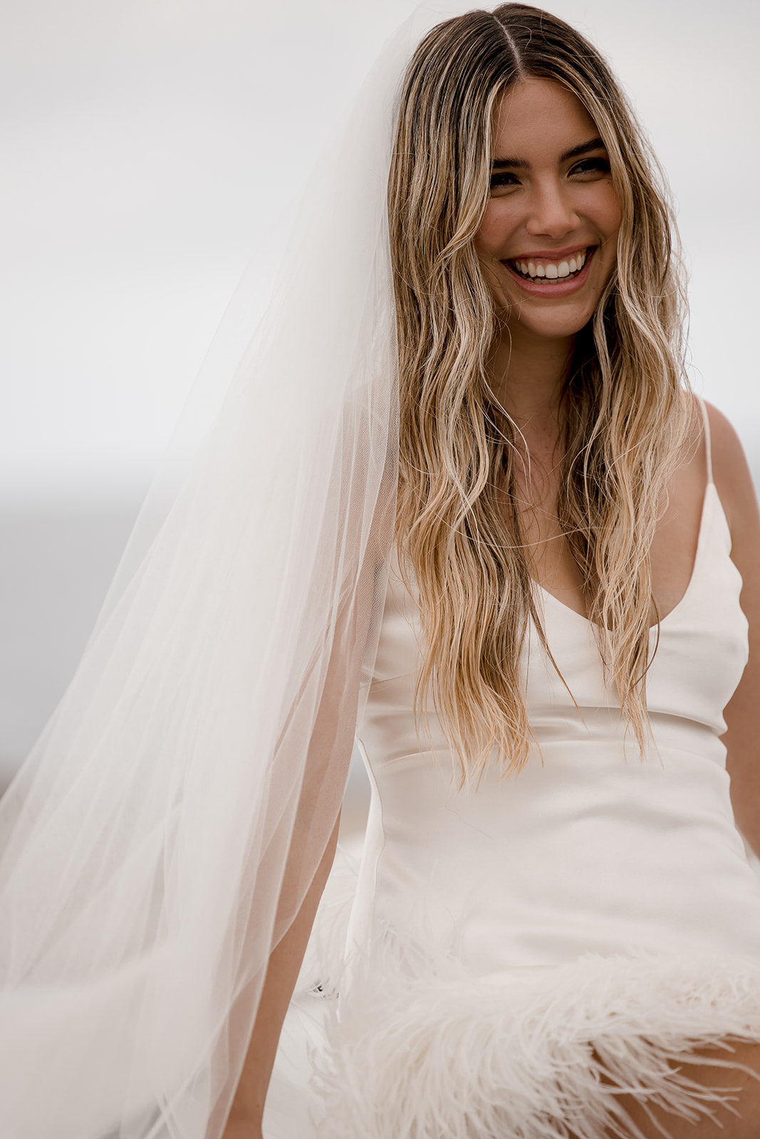 Juliette Soft Tulle Raw Edge Veil