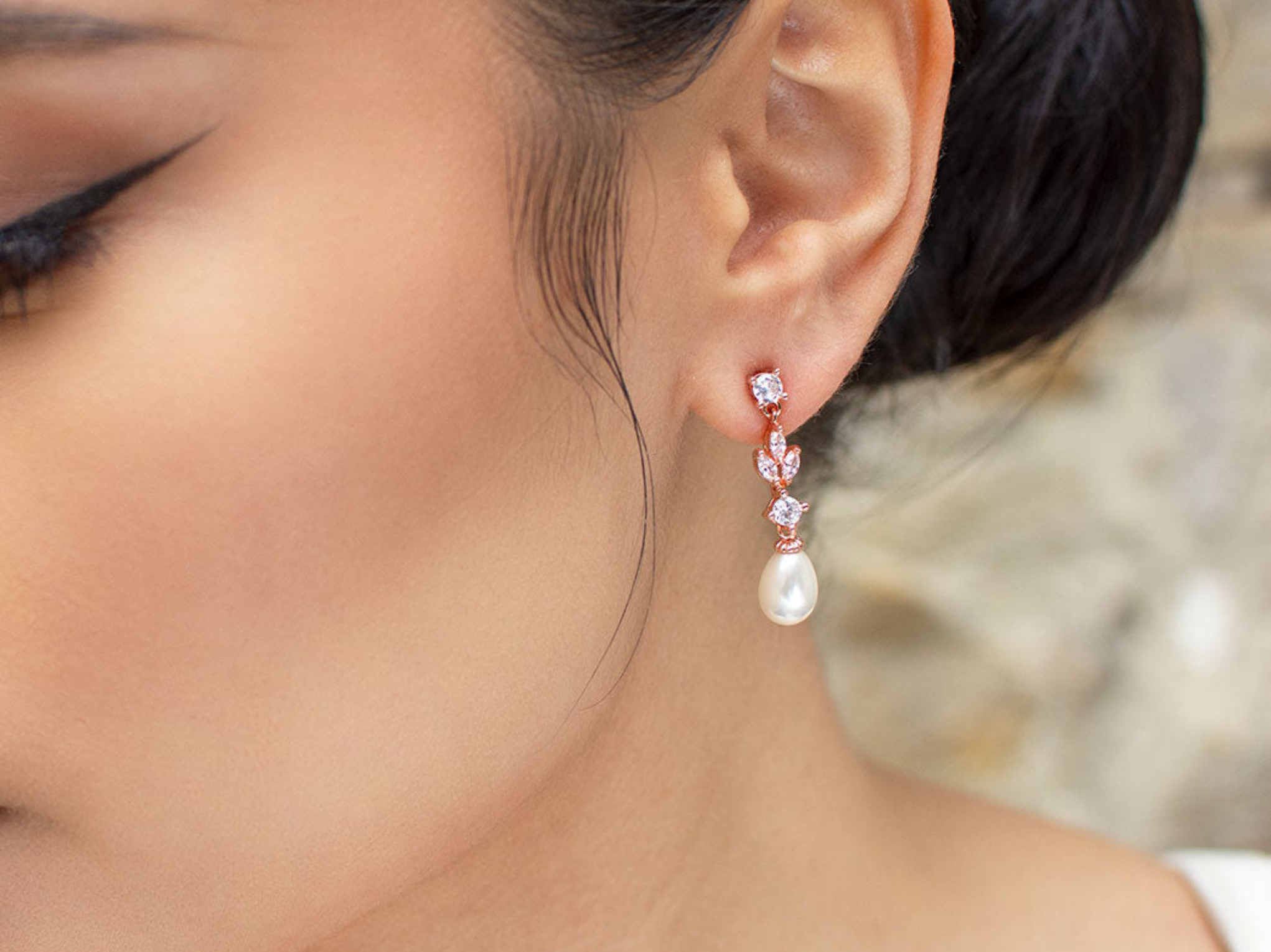 Delicate Pearl Mini Drop Earrings  Anthropologie