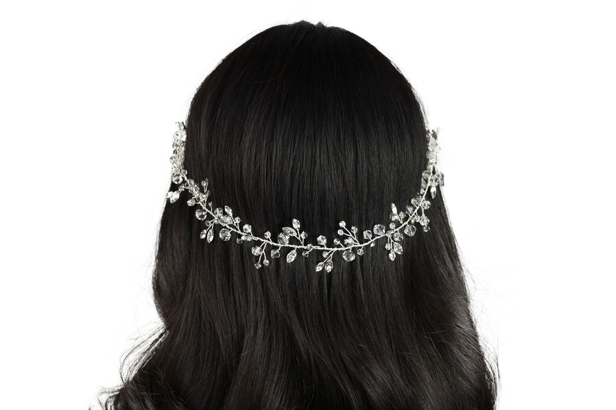 Cleo - Crystal Bridal Hair Vine