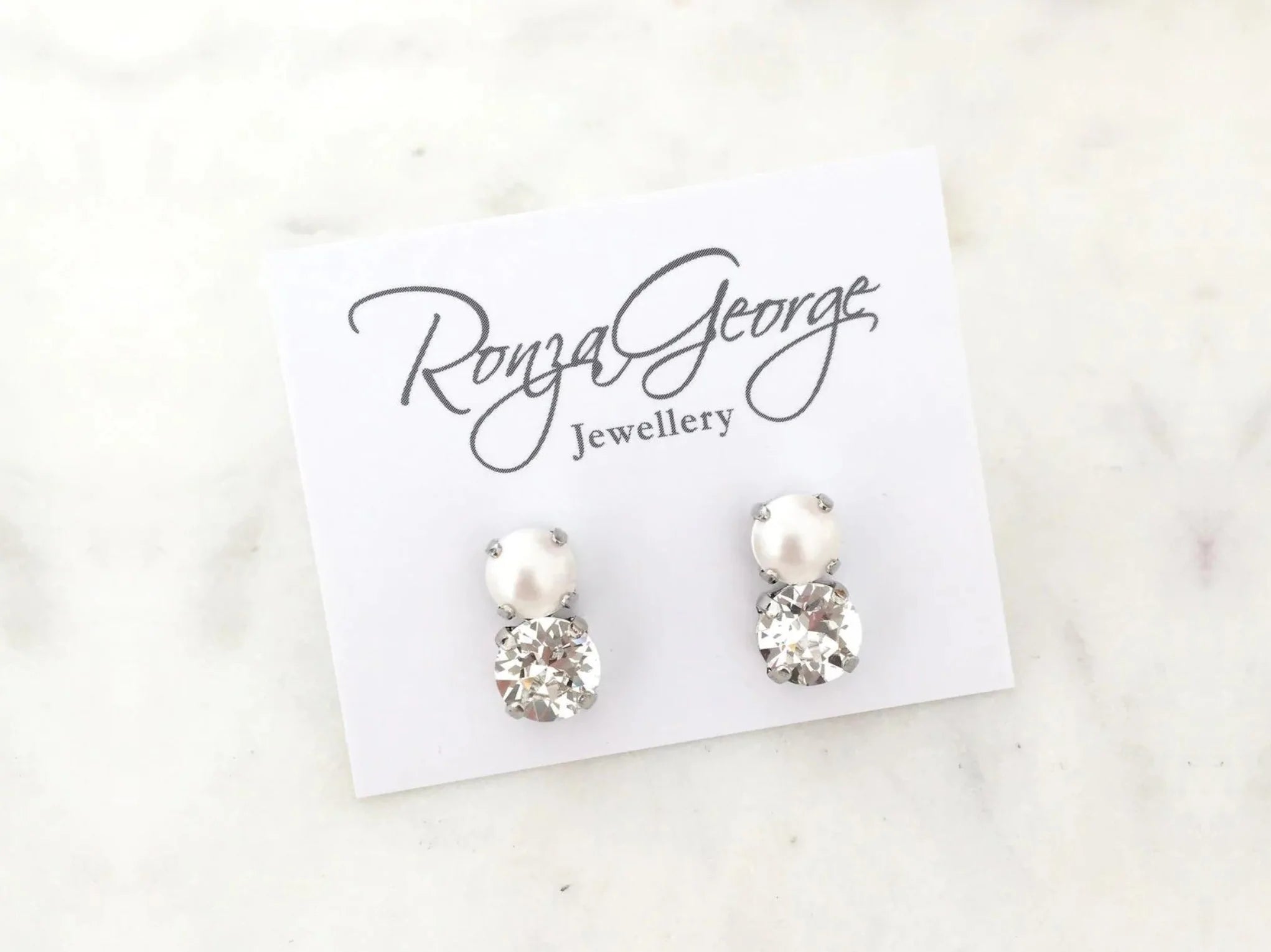 Bare - Swarovski Bridal Stud Earrings