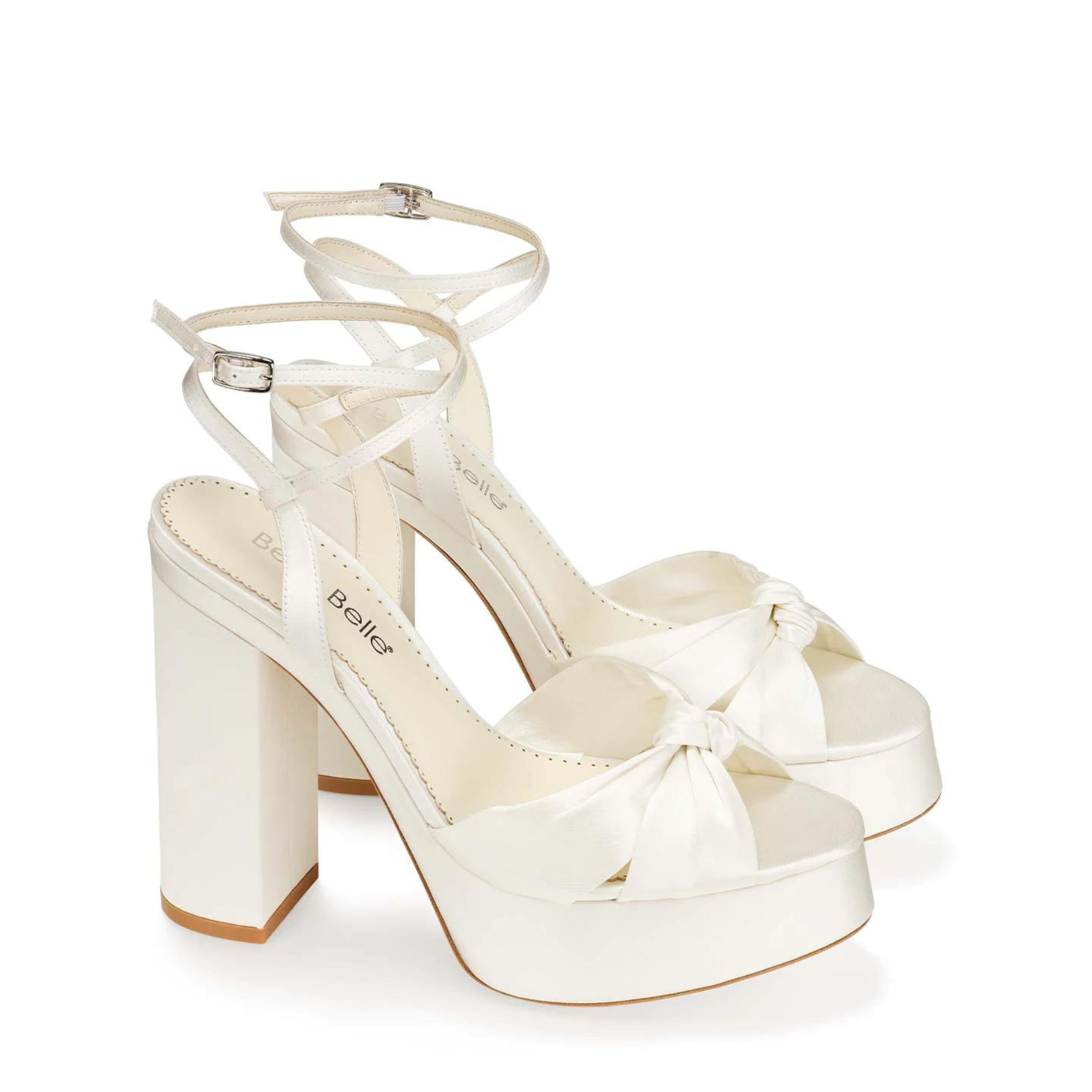 Serafina - Open Toe Platform Bridal Sandals