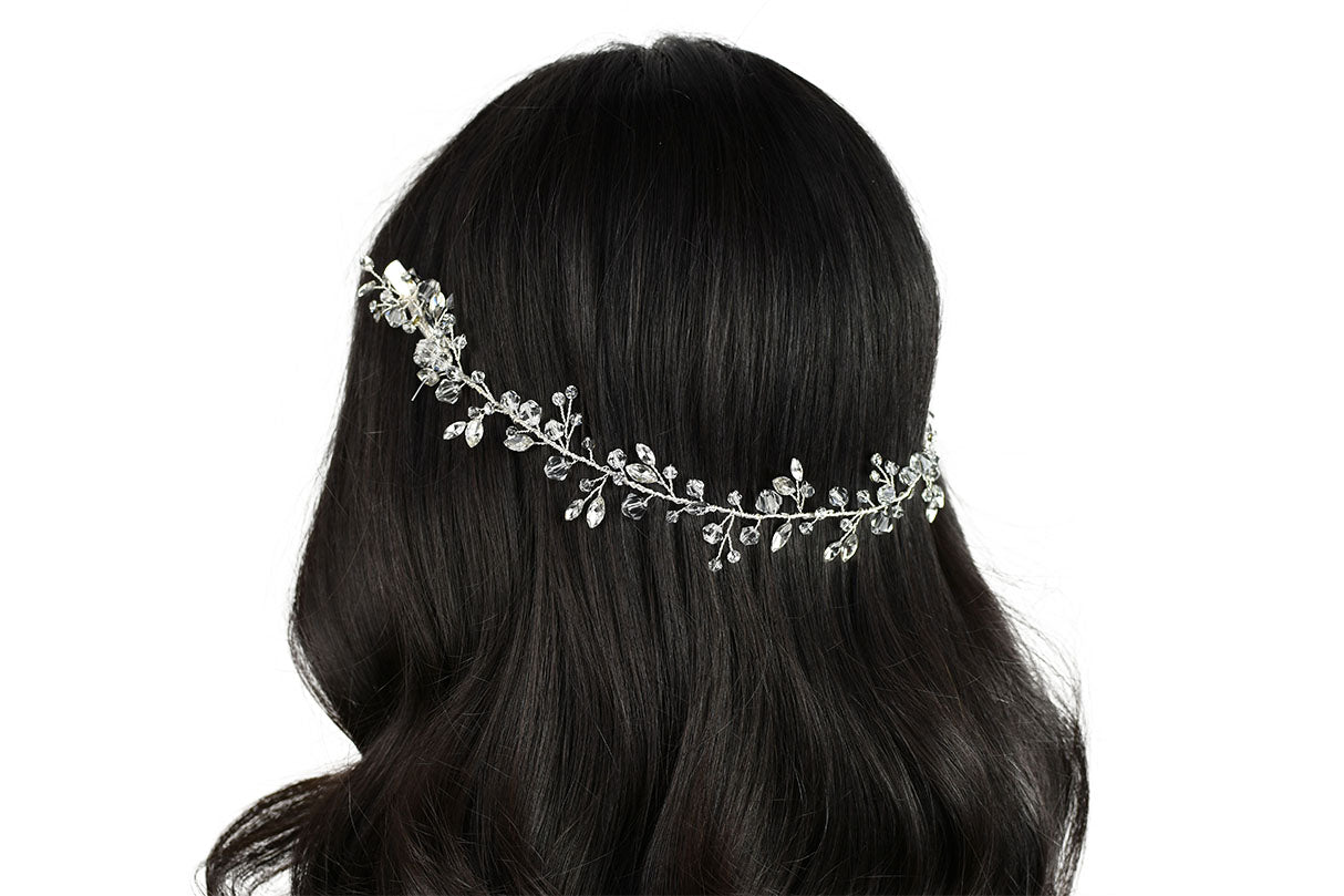 Cleo - Crystal Bridal Hair Vine