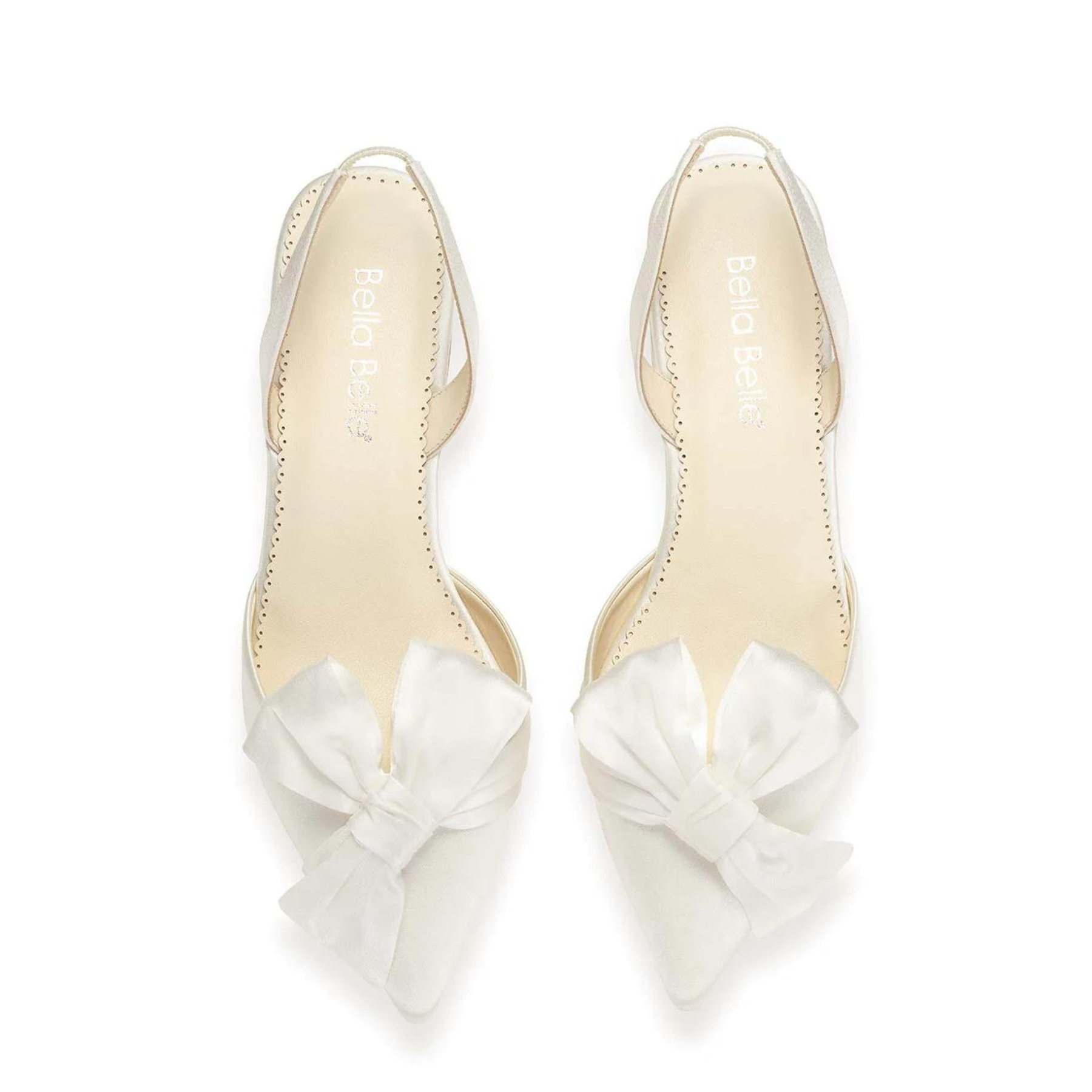 Bella Belle Reilly Ivory Slingback D Orsay Bridal Flats with
