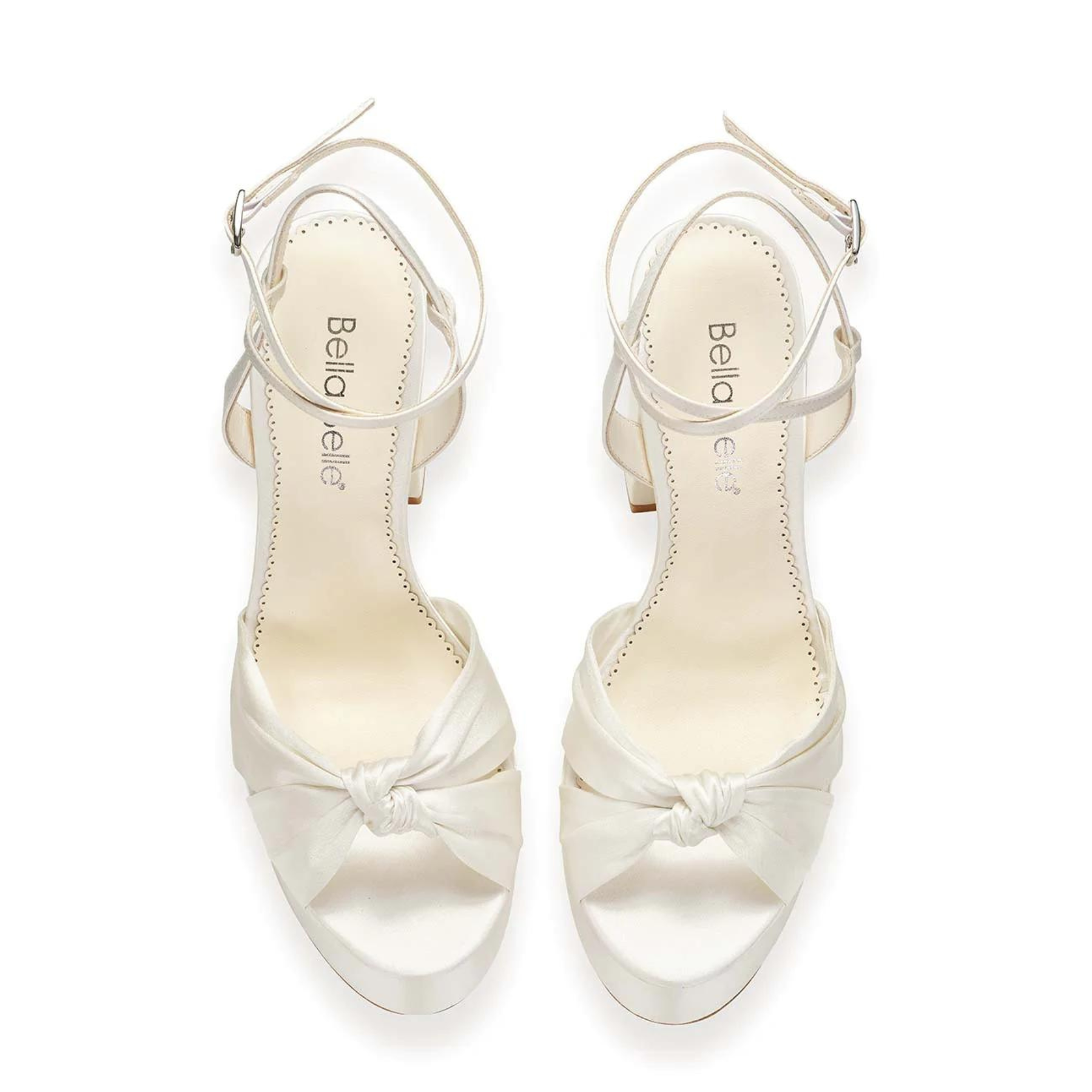 Serafina - Open Toe Platform Bridal Sandals