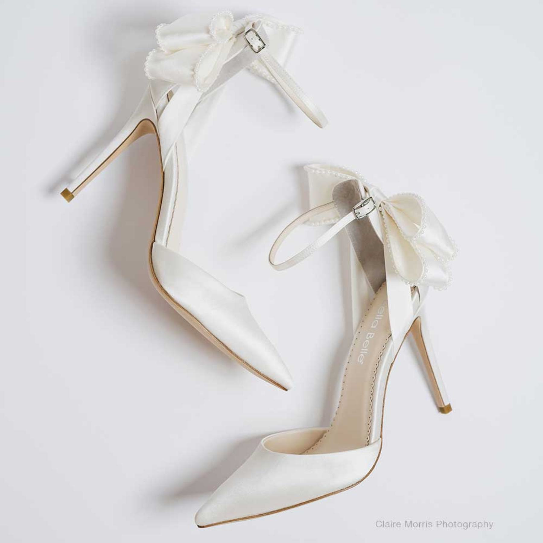 Bella Belle Mirabelle Ivory Pearl Stiletto Wedding Heels with