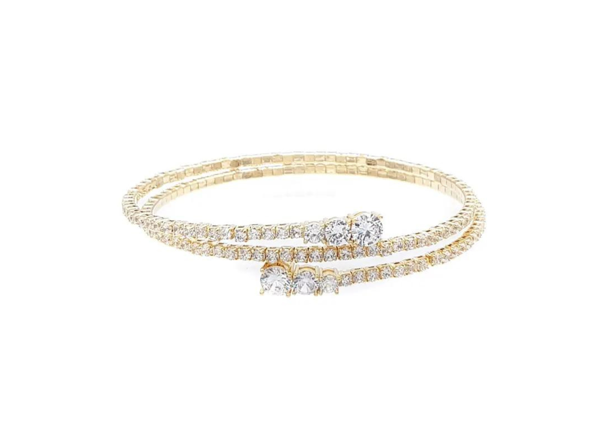 Fiorella - Modern Crystal Bridal Bangle Bracelet