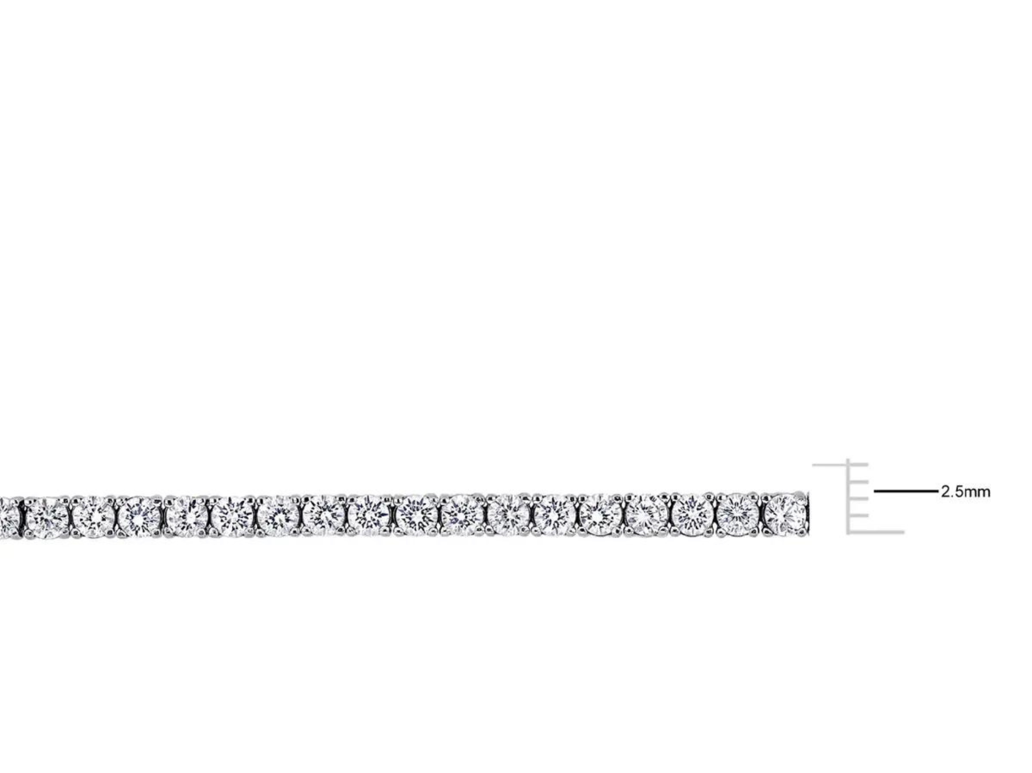 Laura - Delicate Sterling Silver Bridal Tennis Bracelet