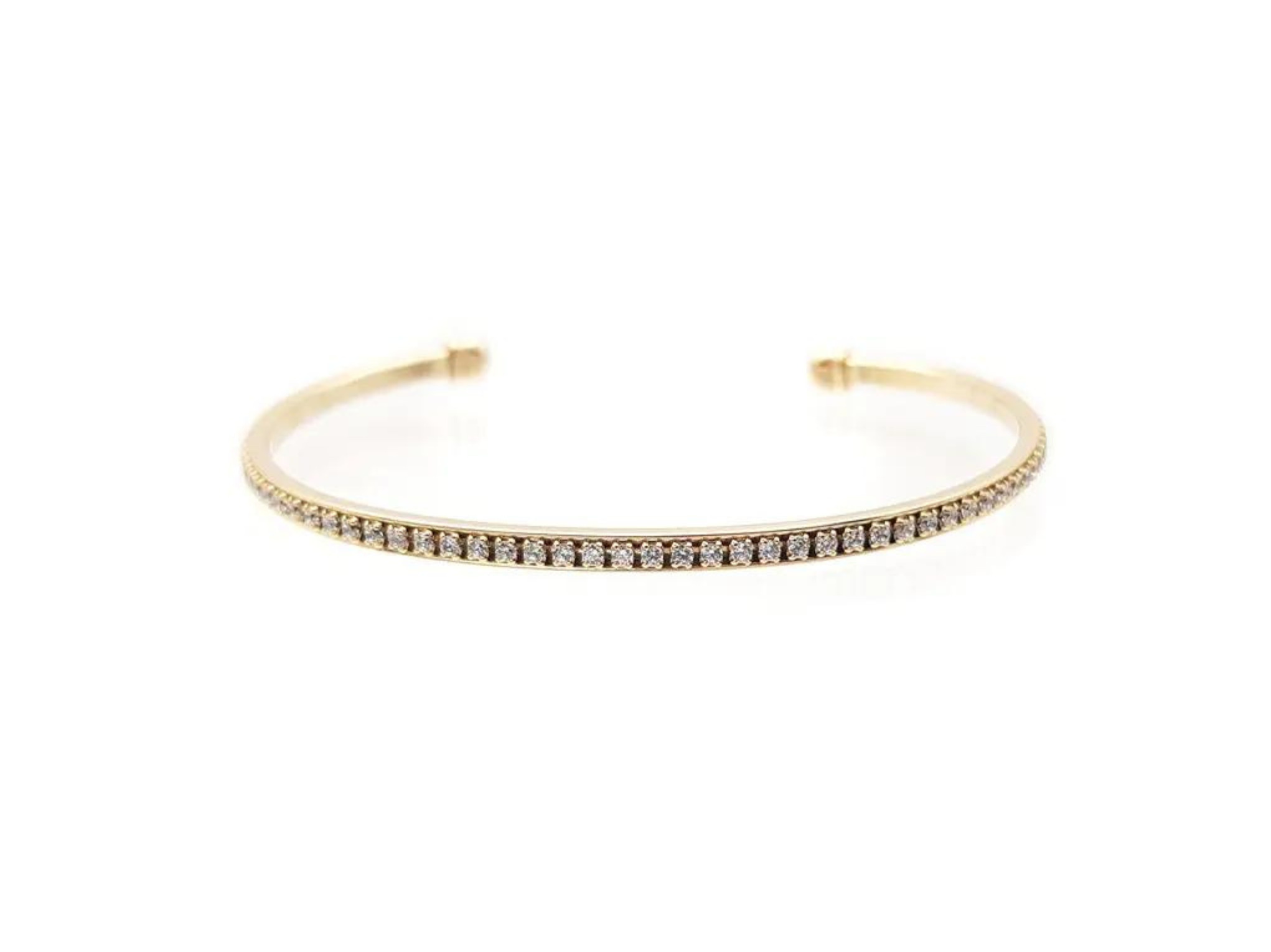Simple Bracelet with Diamond in Rose Gold | KLENOTA