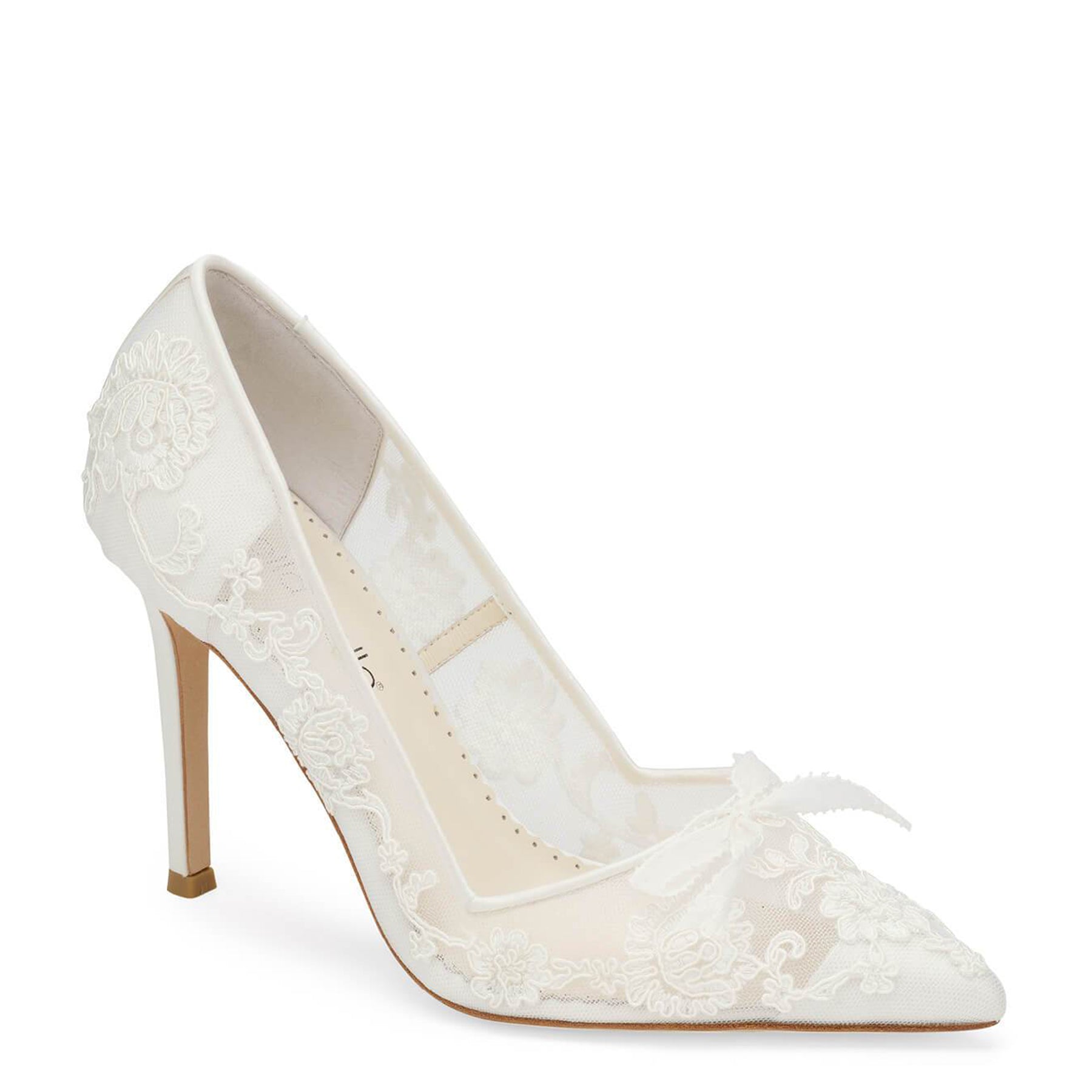 Women Flower Heel Wedding Shoes Elegant Silk High Heels Pumps – ubekeen