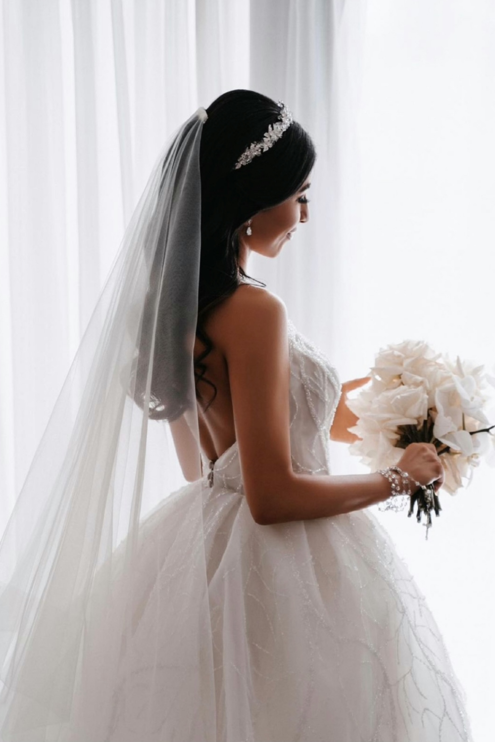 Isabelle - Modern Crystal Bridal Crown