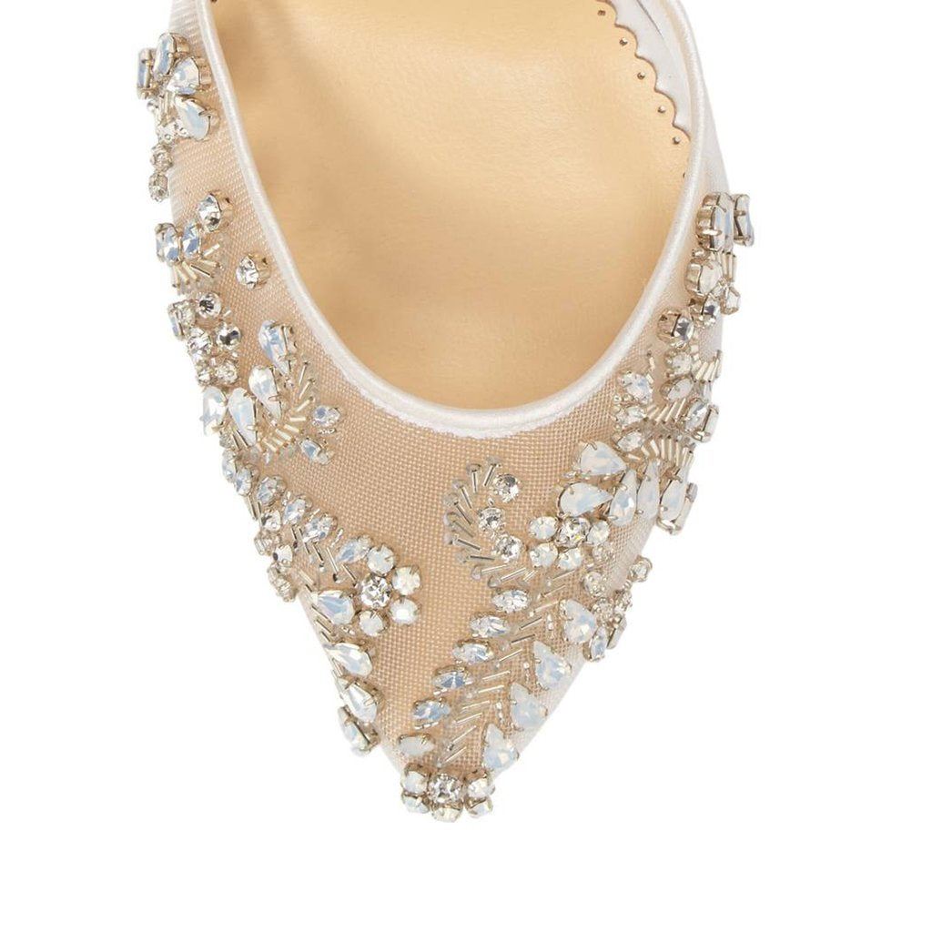 Bella Belle - Frances - Crystal Embellished Kitten Heel - Wedding Shoes Sydney