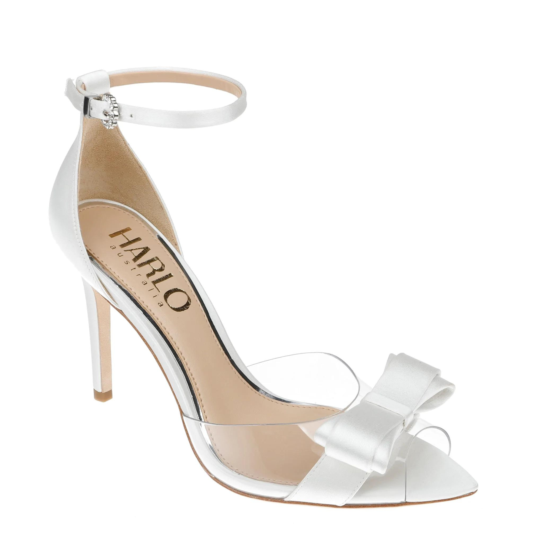 Chloe - White Point Bow Heels