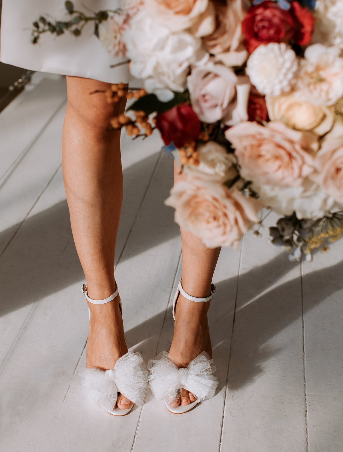 Wedding shoes with bow Clearance