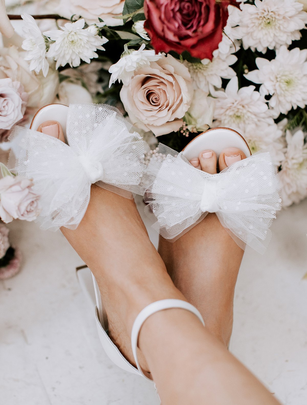 Satin Bow Pearl Pump Heels Block Heel Pumps Bridal Wedding Shoes For Women  | Up2Step
