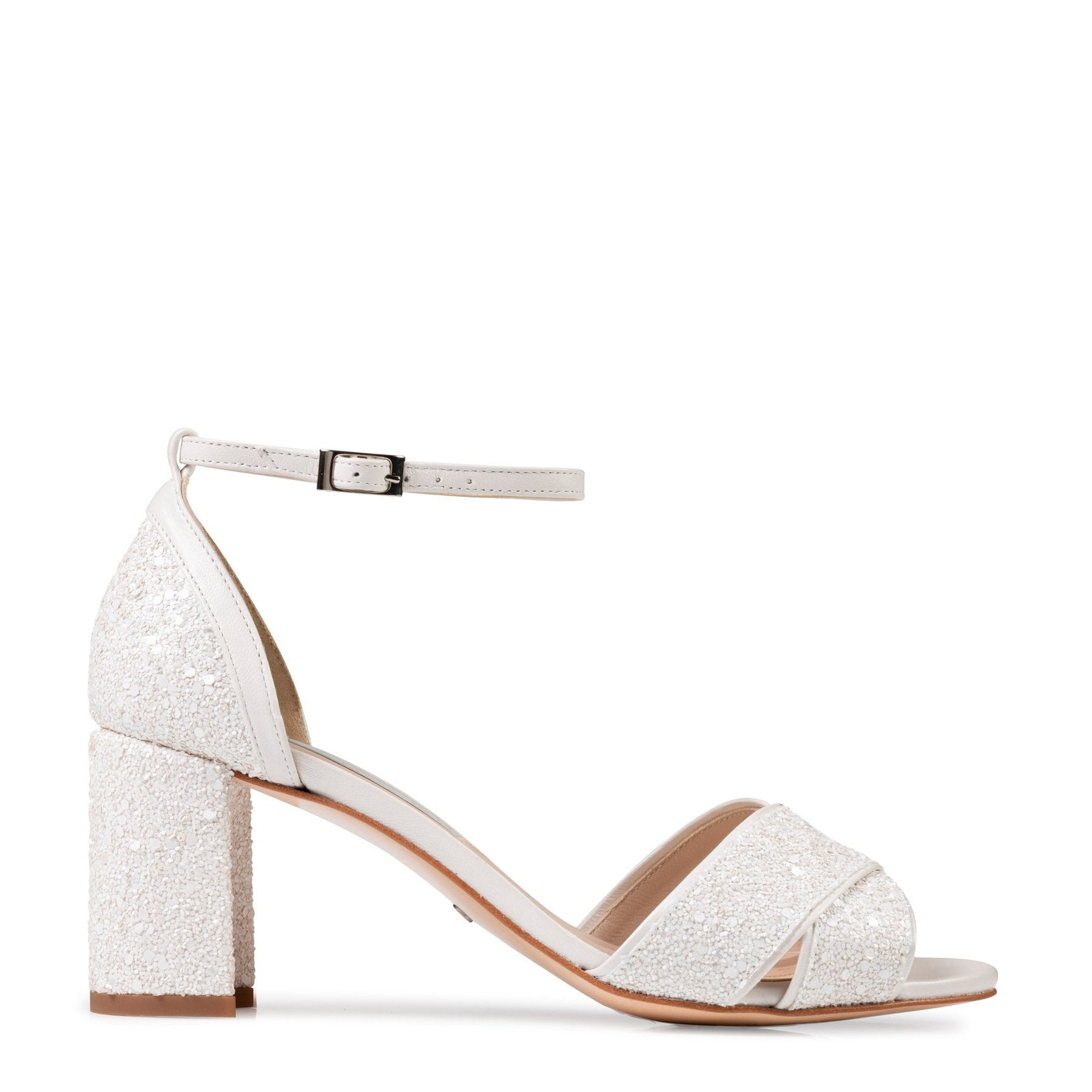 Imogen - Pearl Encrusted Bridal Block Heel