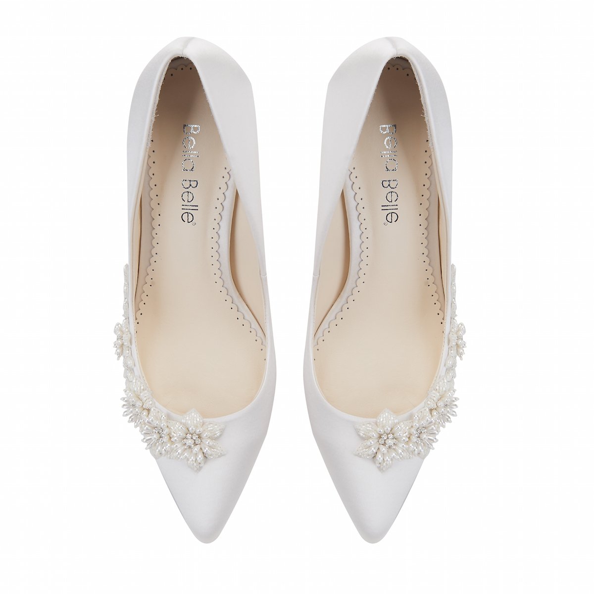 Jasmine - Ivory Embellished Pumps