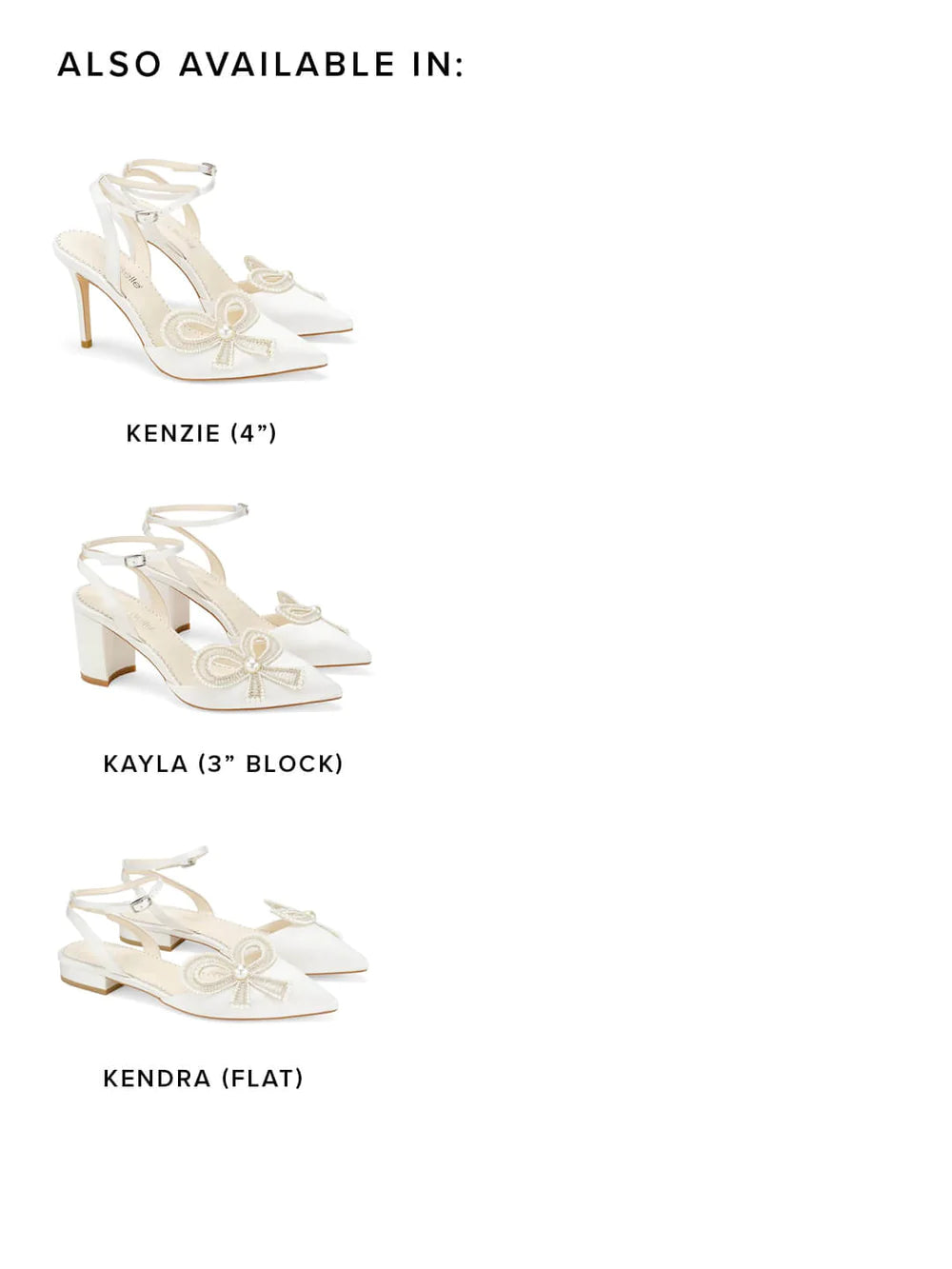 Kenzie - Ivory Beaded Pearl Bow Shoes